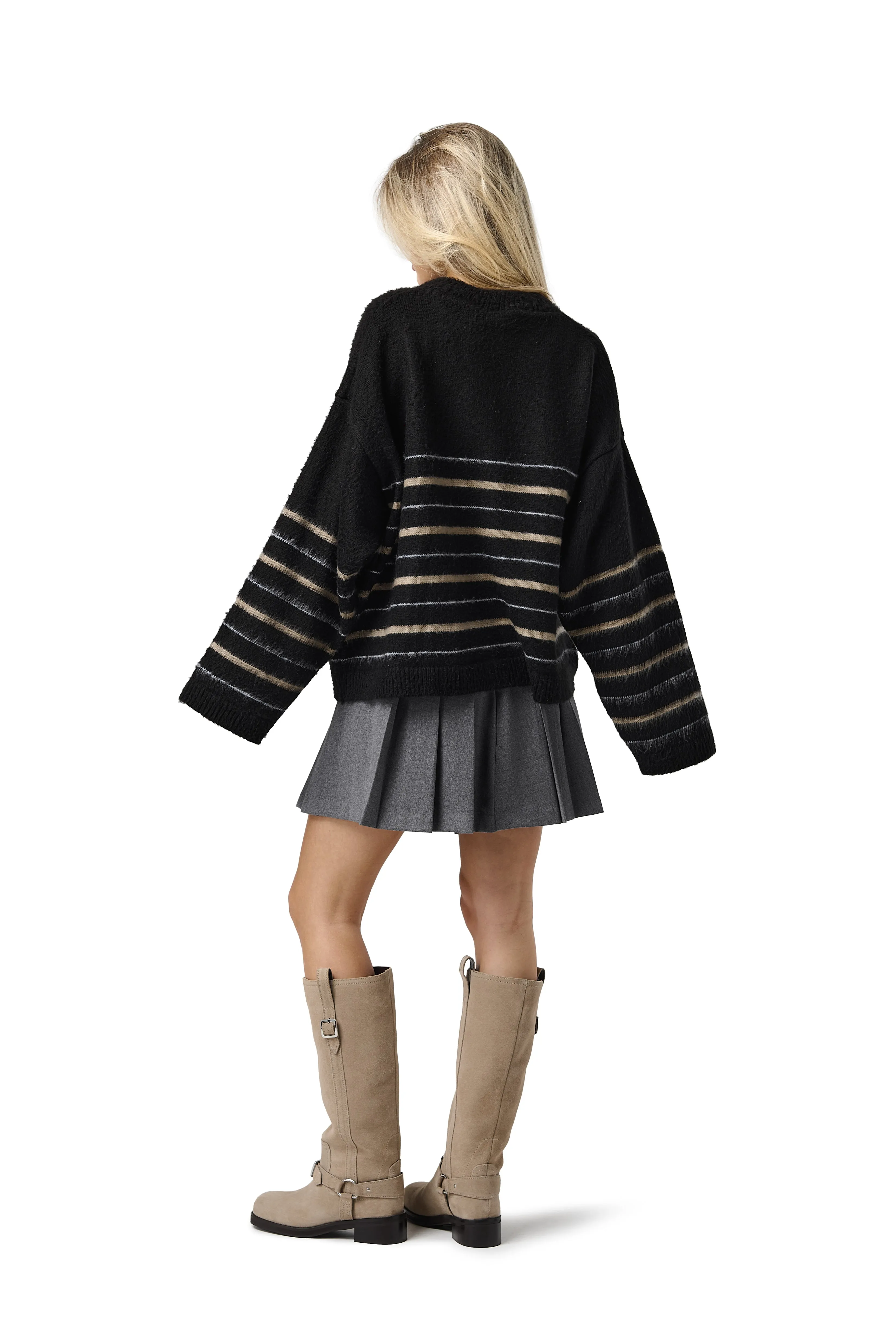 Vinny Stripe Knit Temperature Regulating