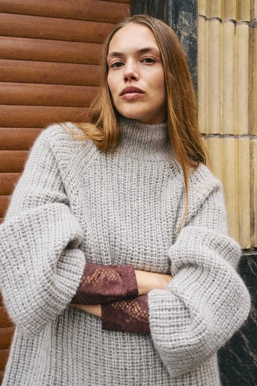 Layered Stitch Detail Nori Sweater