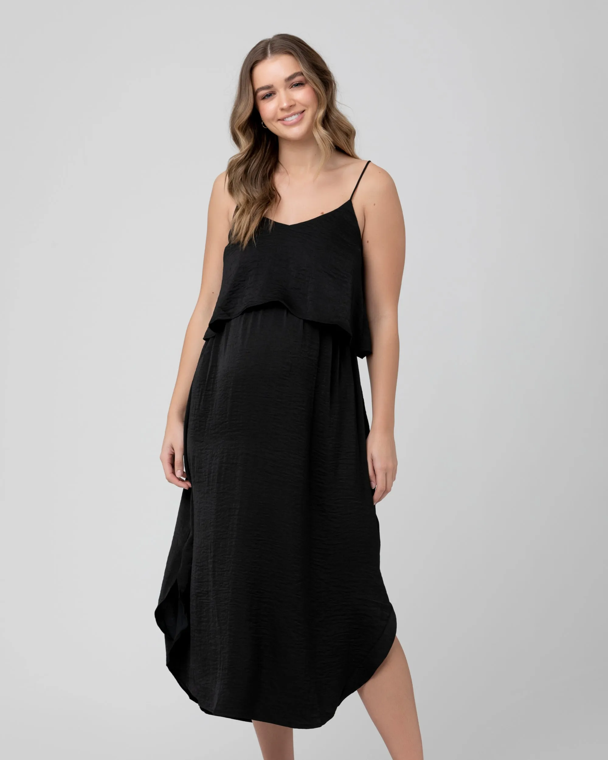 Nursing Slip Dress Black Nursing Tank Body Hugging