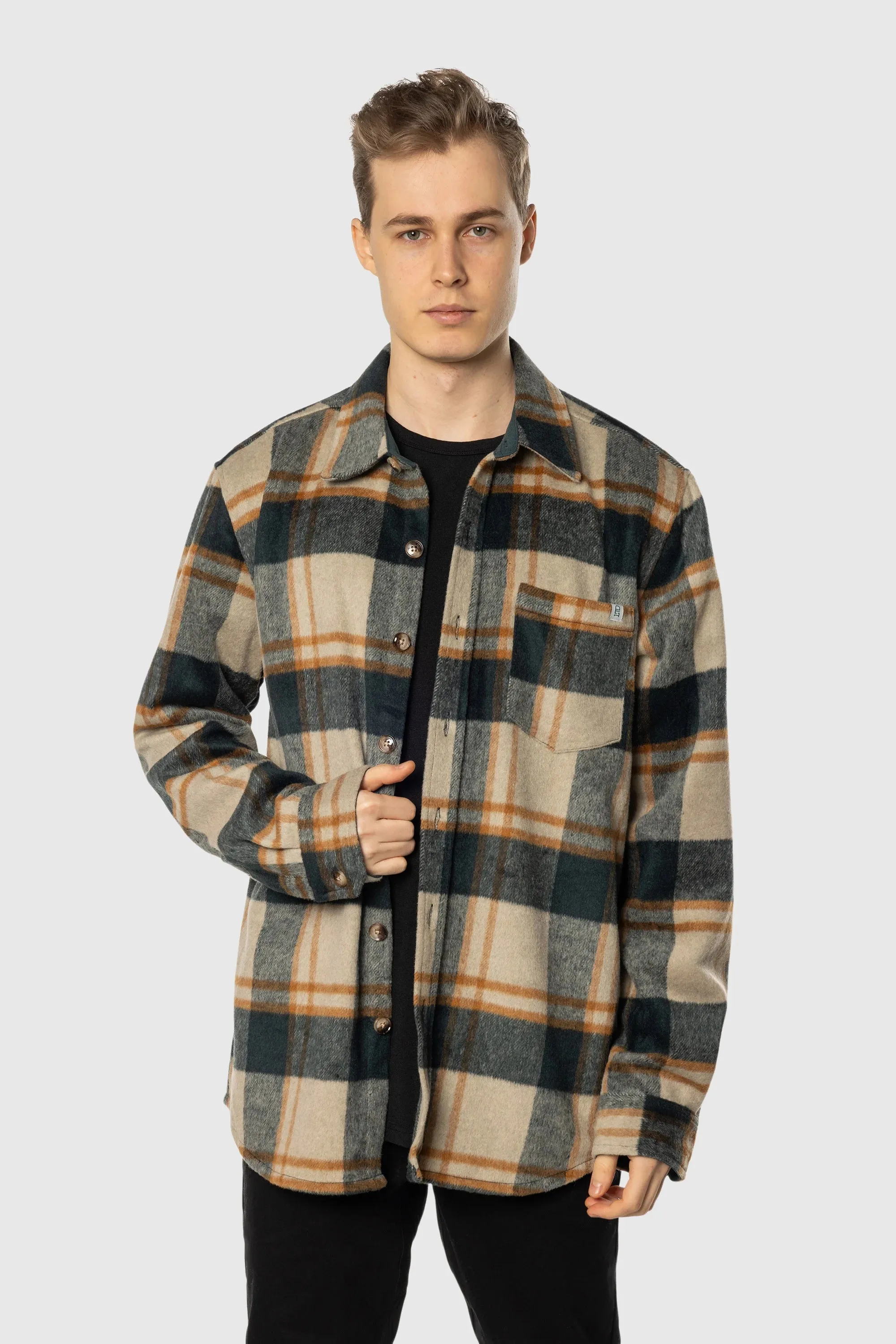 Plaid Overshirt Customizable Option