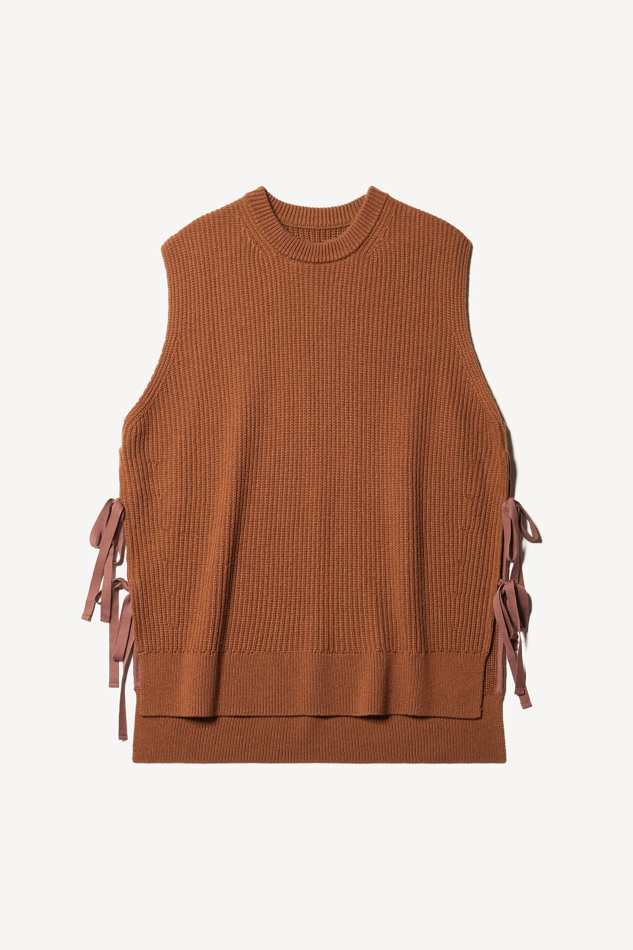 Shard Ribbed Vest Toffee City Style