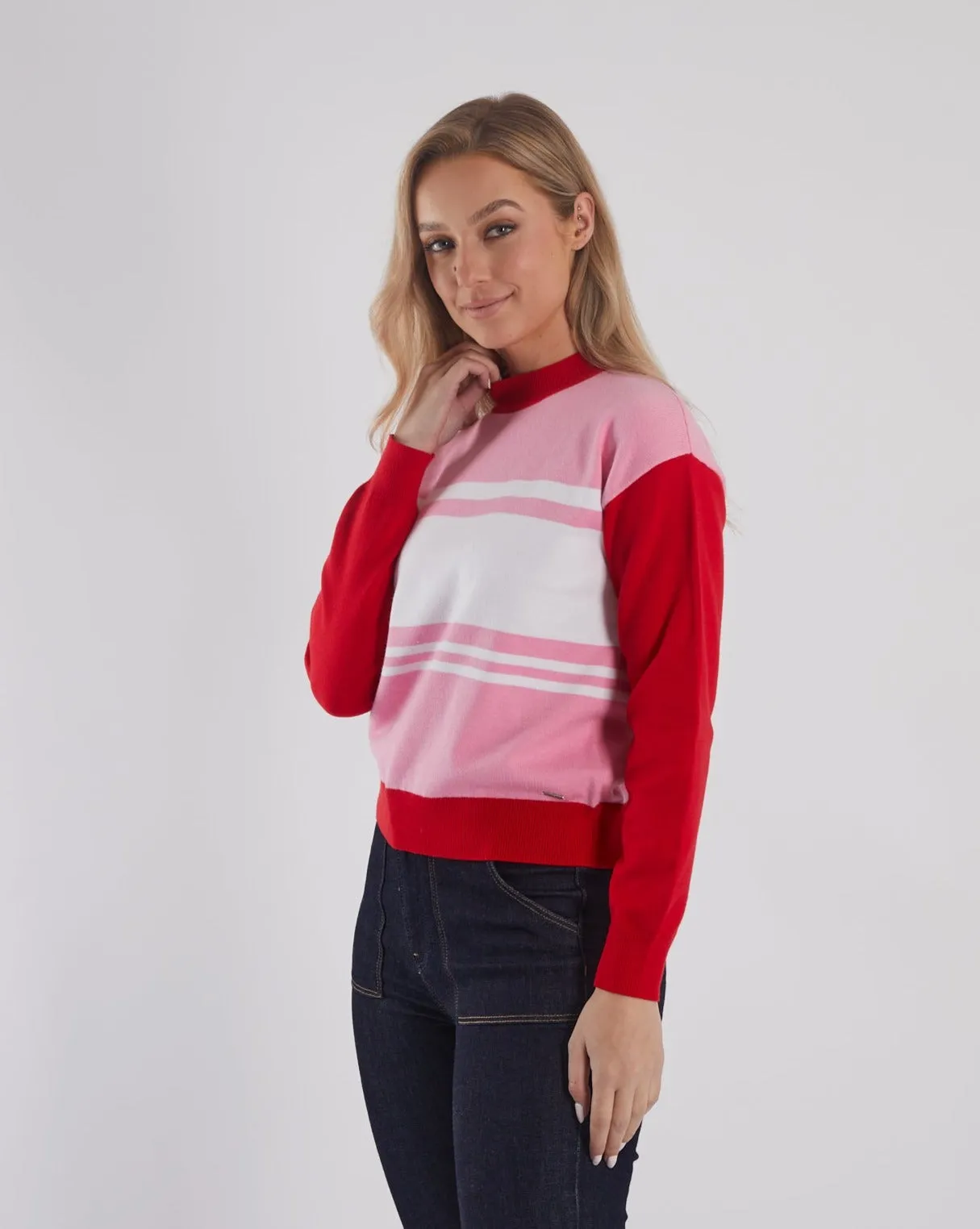 Fiorella Knit Pink Lemonade Easy Care Fabric