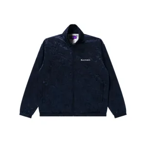 ReflectiveTrimDetails OE LOGO PAISLEY TRACK JACKET NAVY