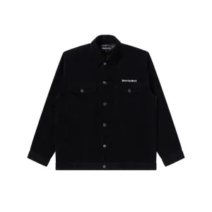 Stretch Comfort Design OE LOGO TRUCKER JACKET BLACK
