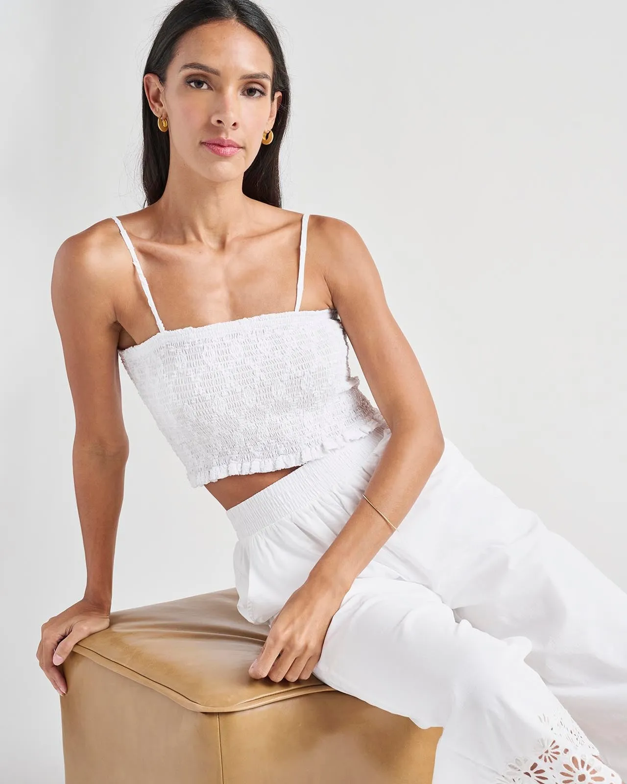 Olivia Jacquard Tank Soft Texture