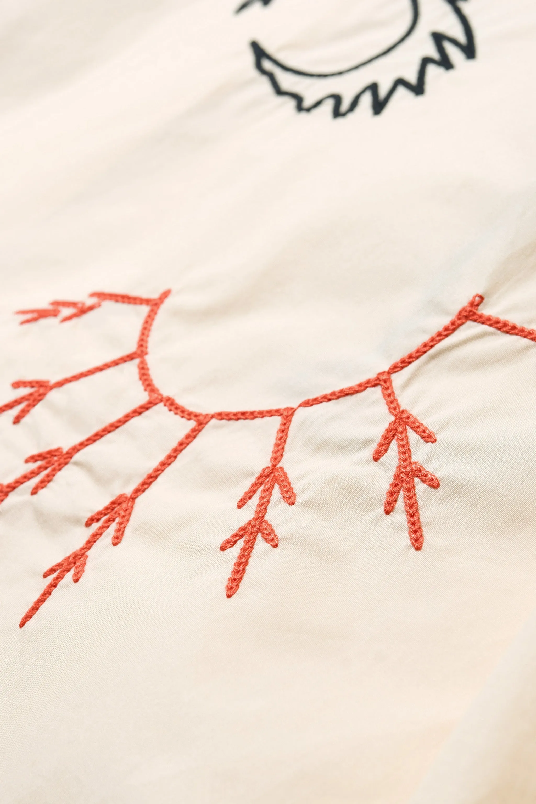 One World Embroidered Shirt Ecru All-Occasion Wear Sleepwear