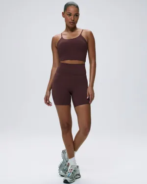 Yarn Dyed Pattern Ultimate Crop Shorts - Burgundy