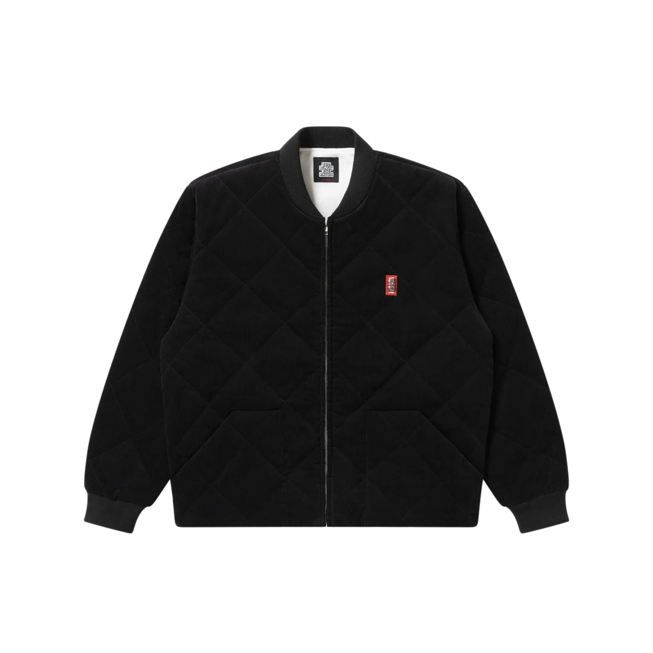 Collar Stabilization System Tear Resistant Weave SMALL HWC QUILTED CORDUROY JACKET BLACK