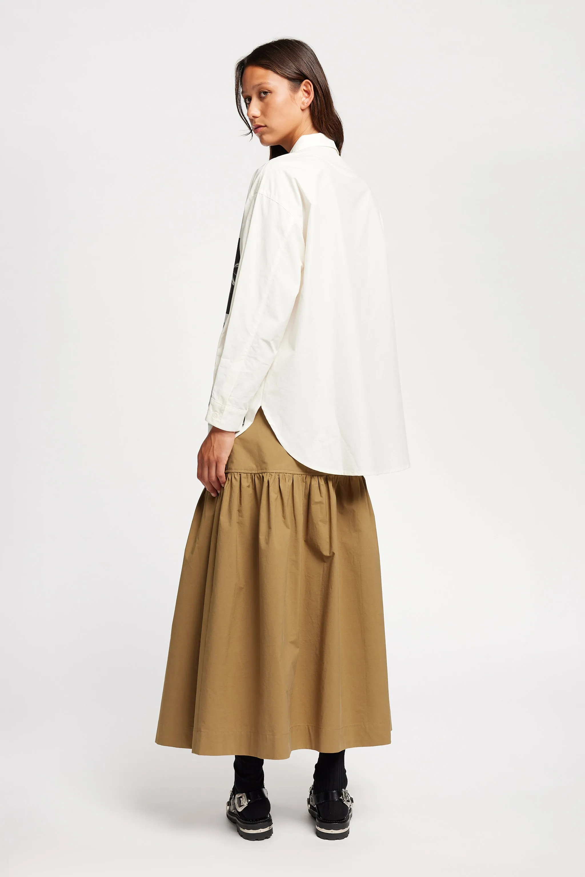 Pano Print Shirt Off White Refined Aesthetic