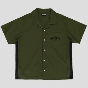 Pass~Port Arthur Leagues Shirt - Olive Smooth Stitch Pattern