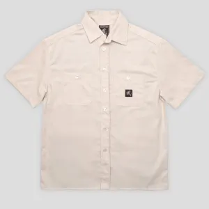 Pass~Port Australian Manufactured Short Sleeve Work Shirt - Natural Holiday Special