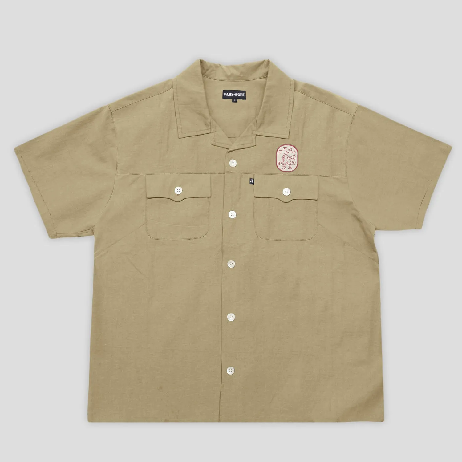 Pass~Port Cowpoke Casual Shirt - Khaki Chic Look Relaxed Vibe