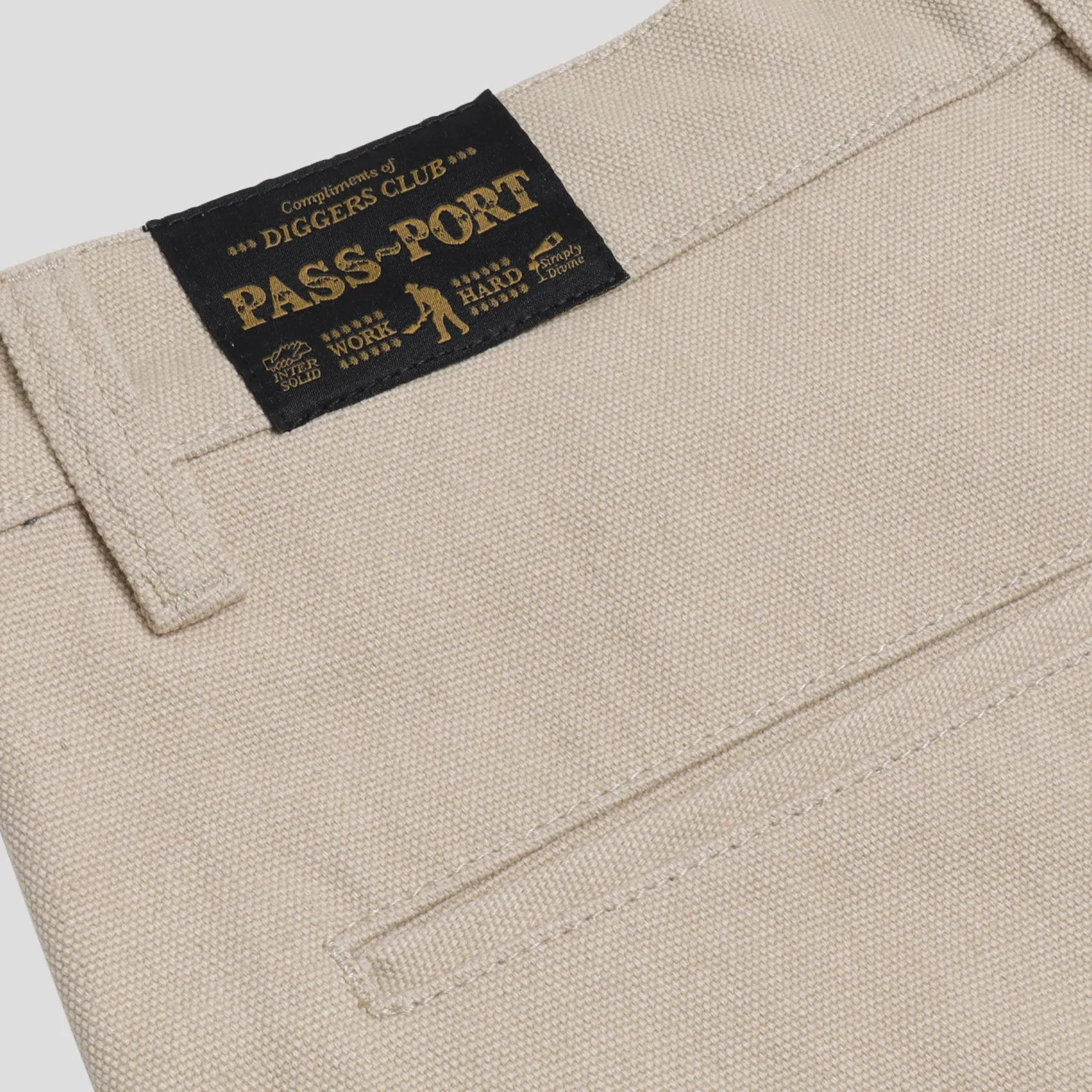 Pass~Port Diggers Club Short - Khaki UPF Sun Protection