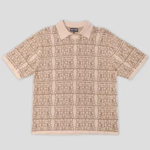 Comfort Wear Mix-And-Match Pass~Port Fretworks Knit Polo - Sand