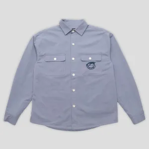 Pass~Port Fretworks Vineyard Shirt Long-sleeve - Steel Blue All-Weather Wear
