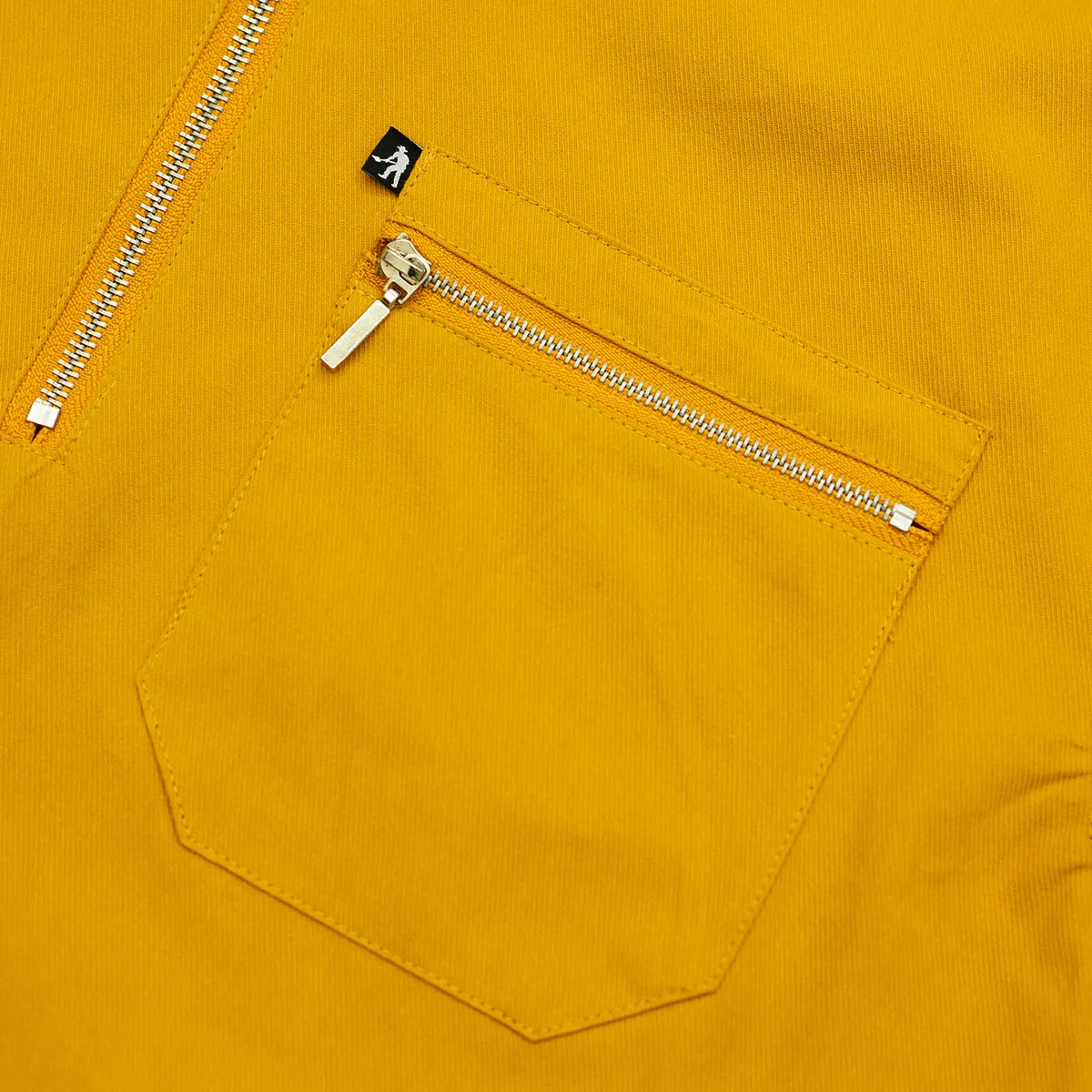 Premium Style Job Interview PASS~PORT "WORKERS" QUARTER ZIP SHIRT MUSTARD