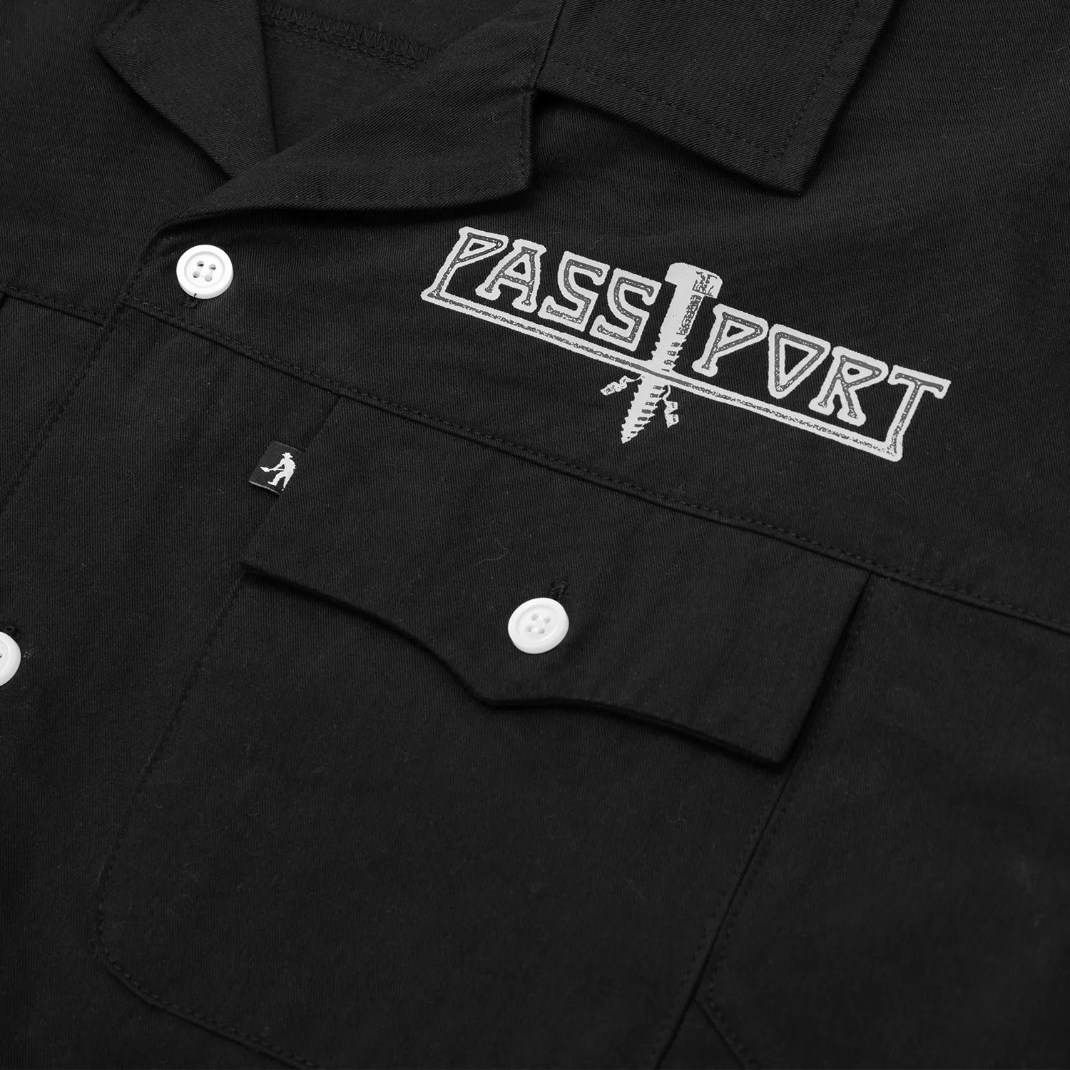 Pass~Port Screwed Casual Shirt - Black Casual Design