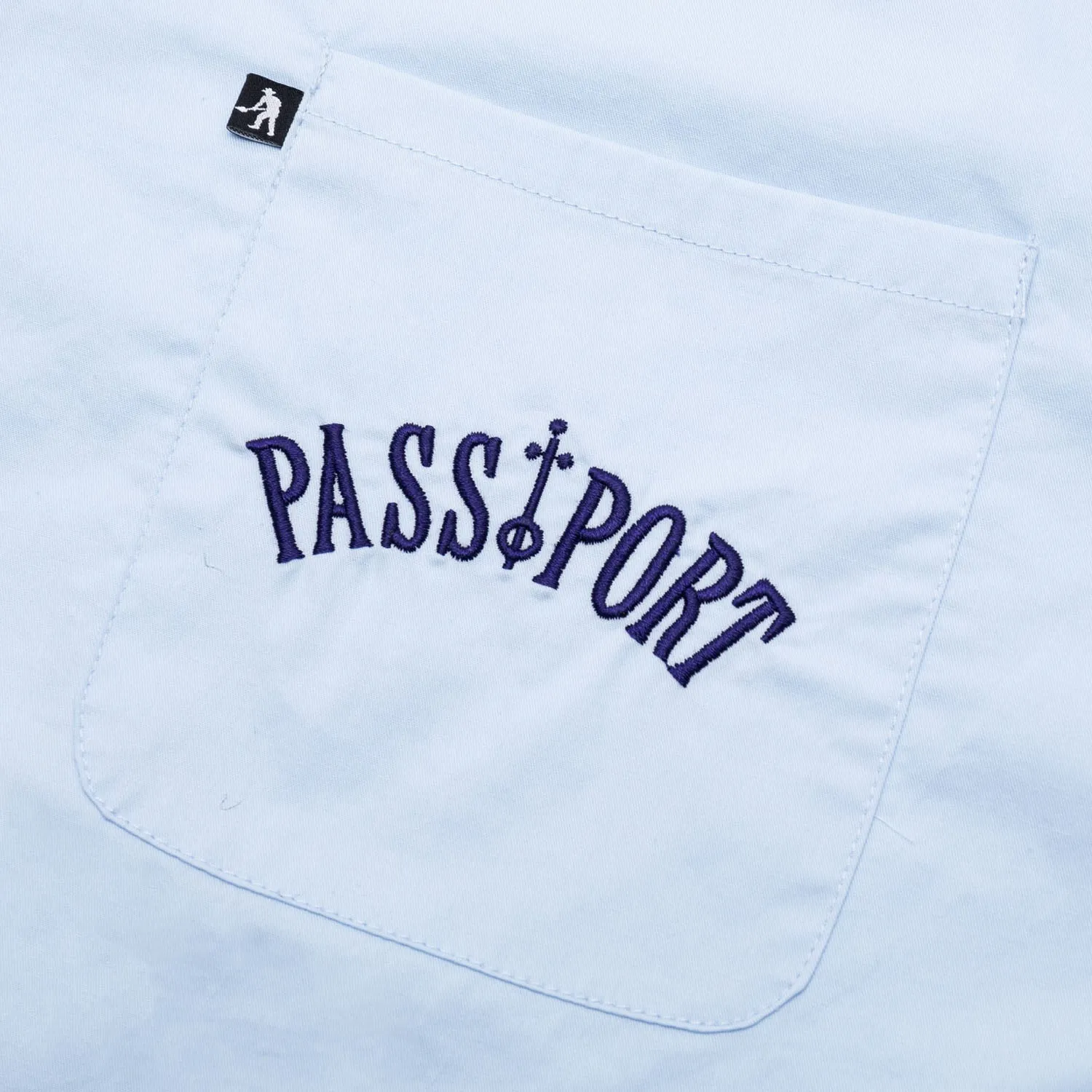 Sporty Look Pass~Port Sophomore Casual Shirt - Light Blue