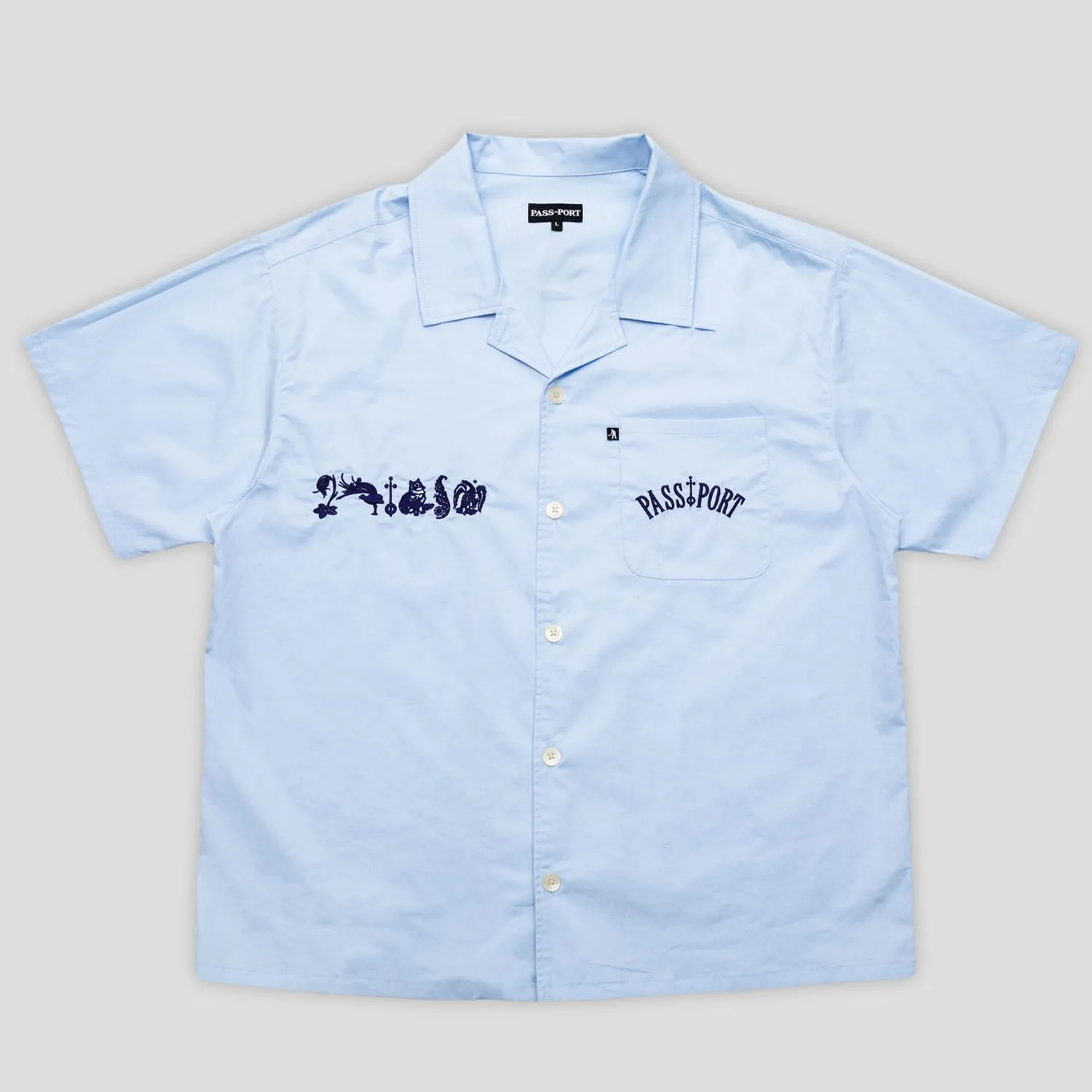 Pass~Port Sophomore Casual Shirt - Light Blue Weekend Wear