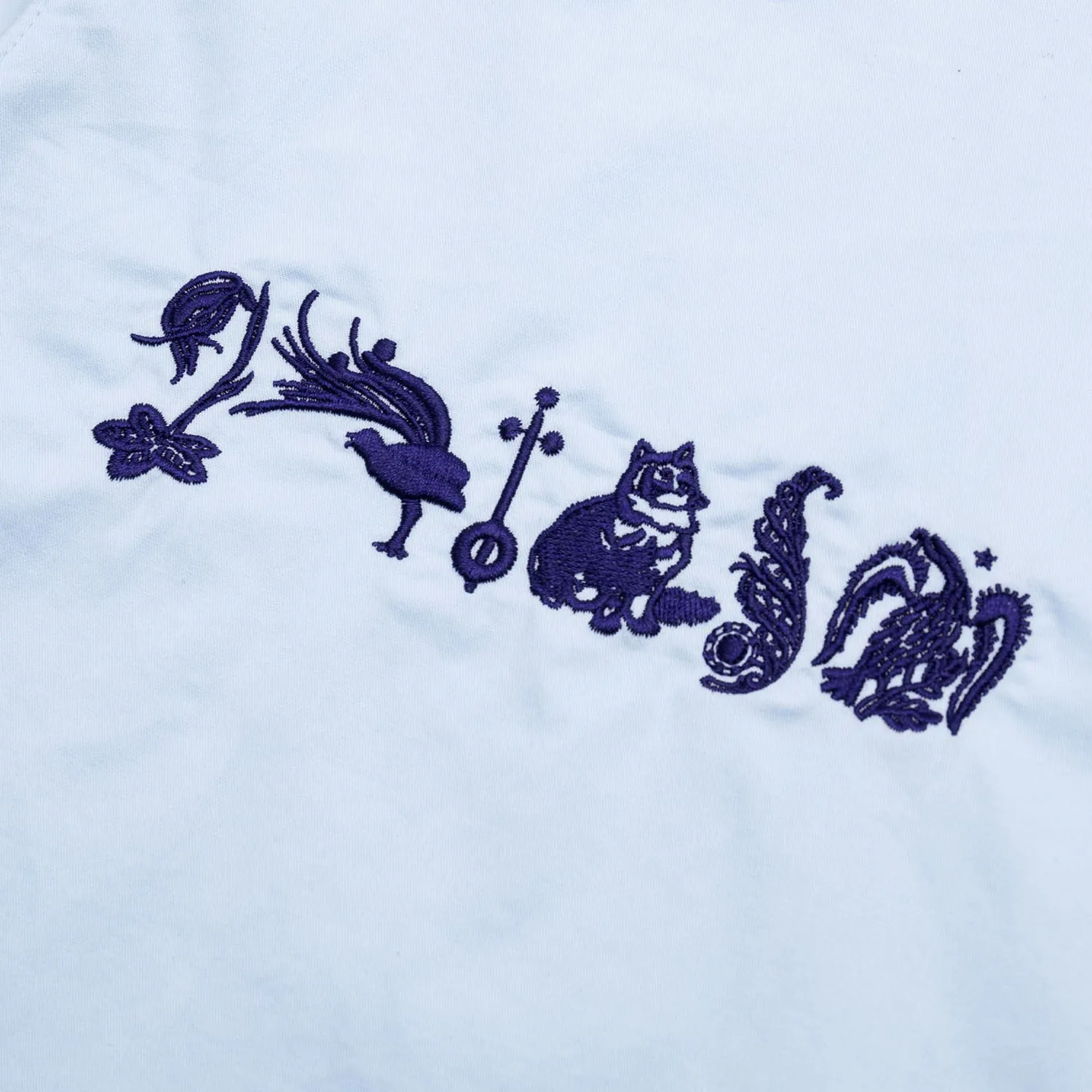 Pass~Port Sophomore Casual Shirt - Light Blue BBQ Party