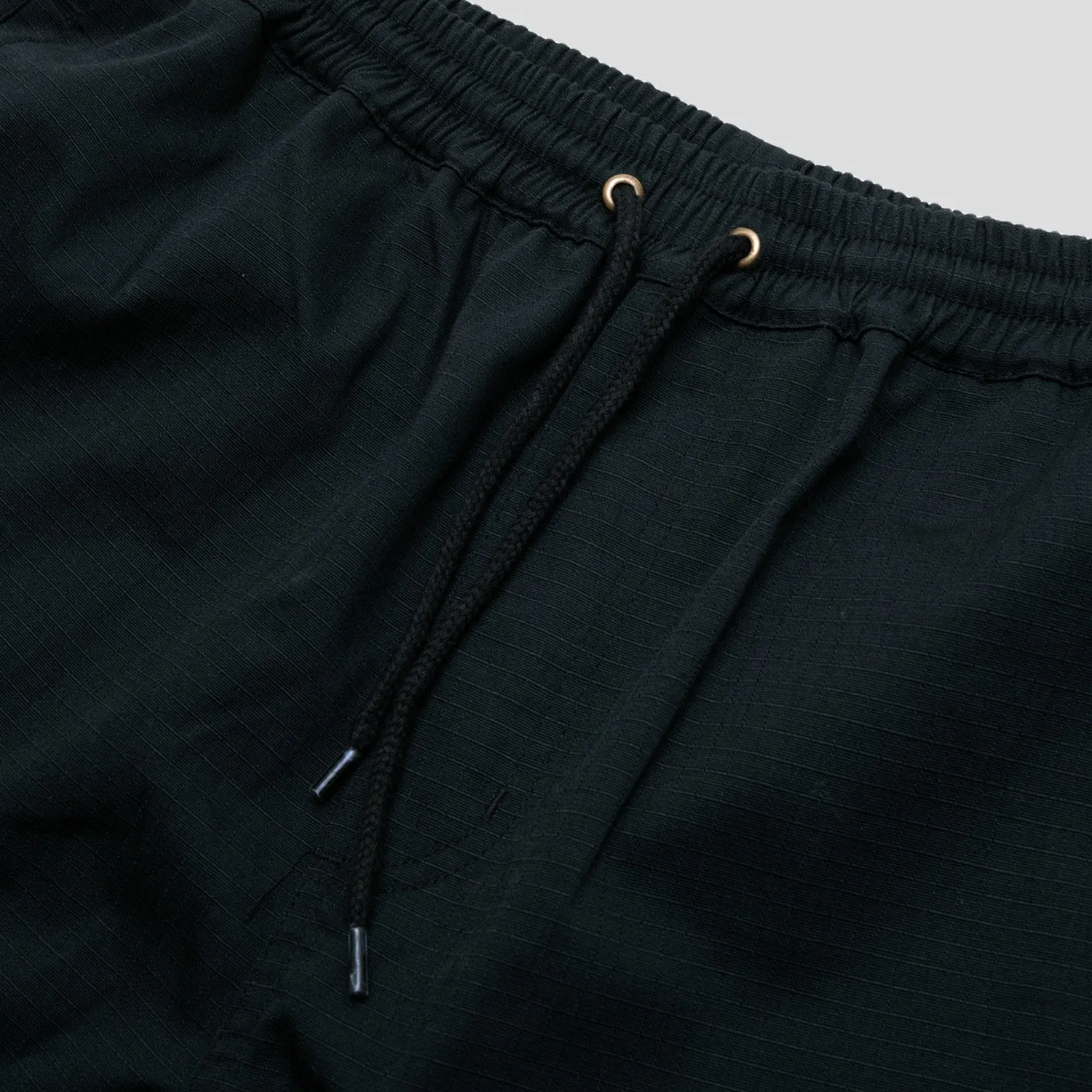 Tear Resistant Panels Stay Cool Wear Pass~Port Transport Ripstop Workers Short - Black