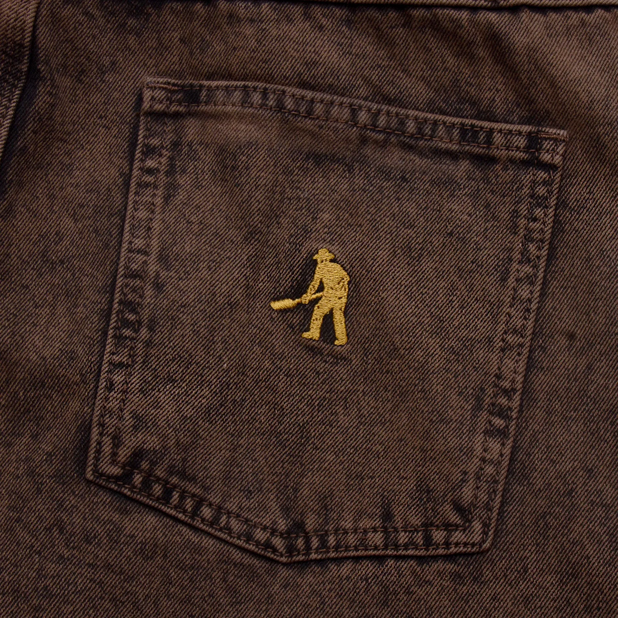 Pass~Port Workers Club Short - Brown Over-Dye athletic clothing