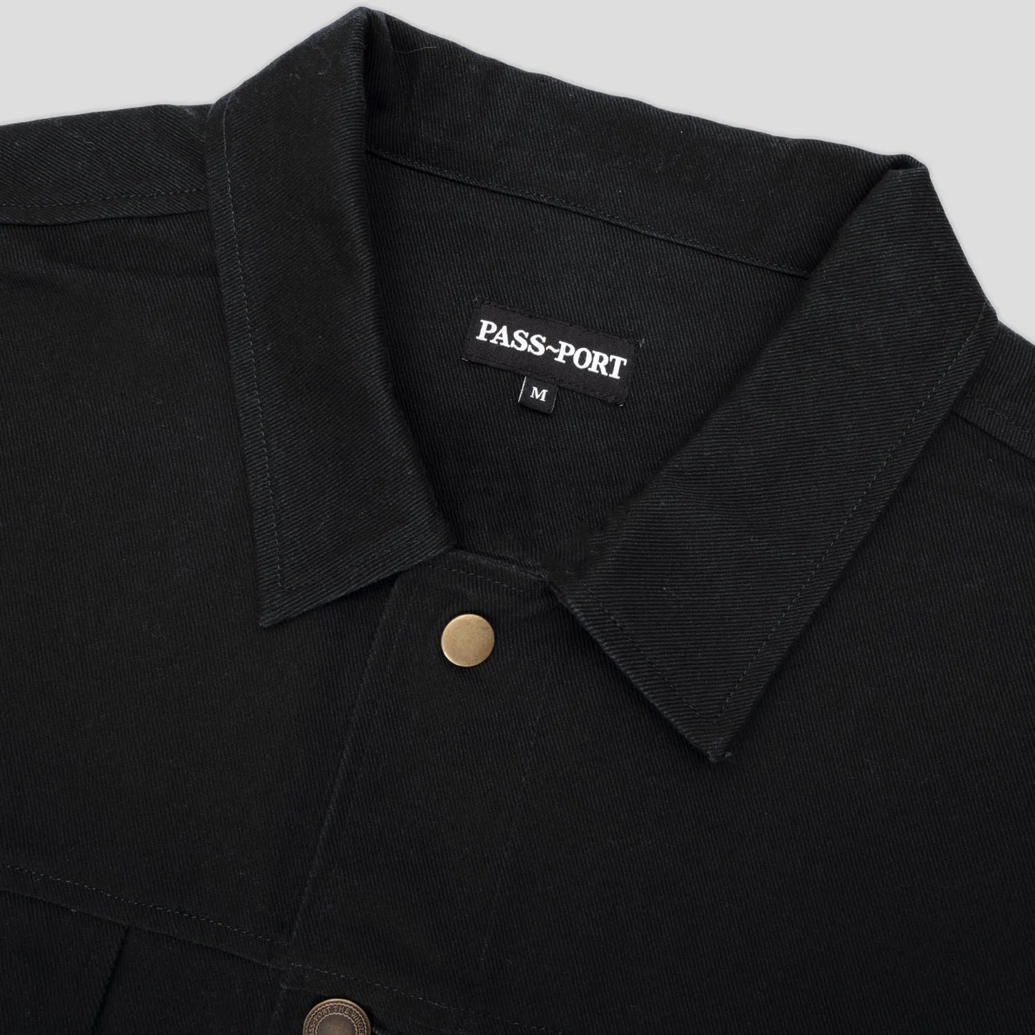 Pass~Port Workers Overshirt - Black Chic Ensemble Multipocket Style