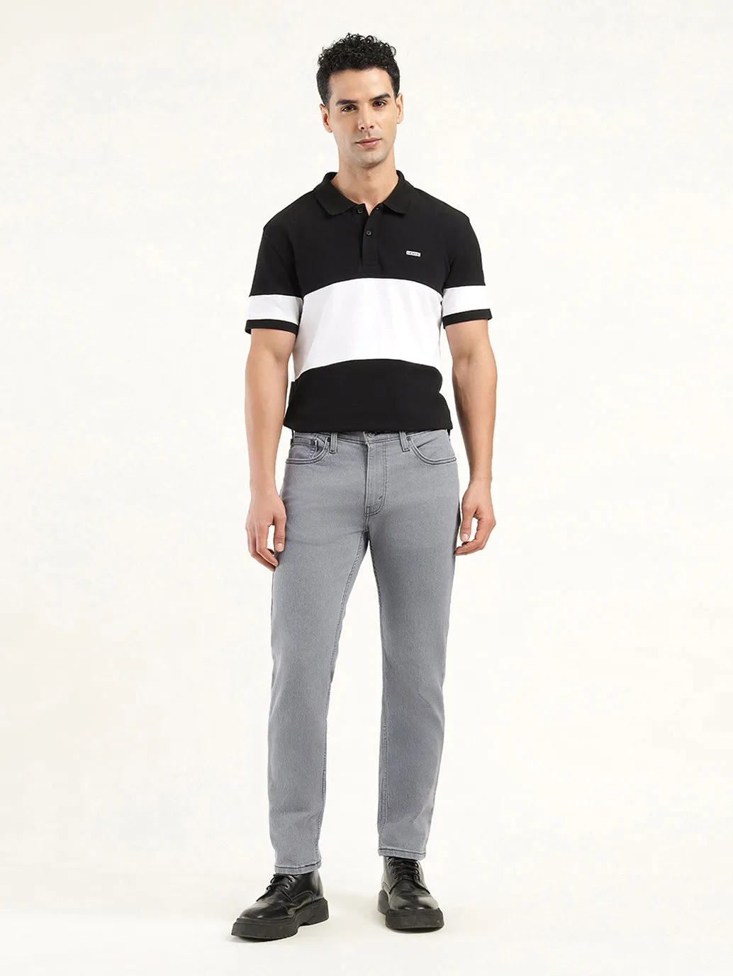 Outfit Essential Men's 511 Grey Slim Fit Mid Rise Jeans