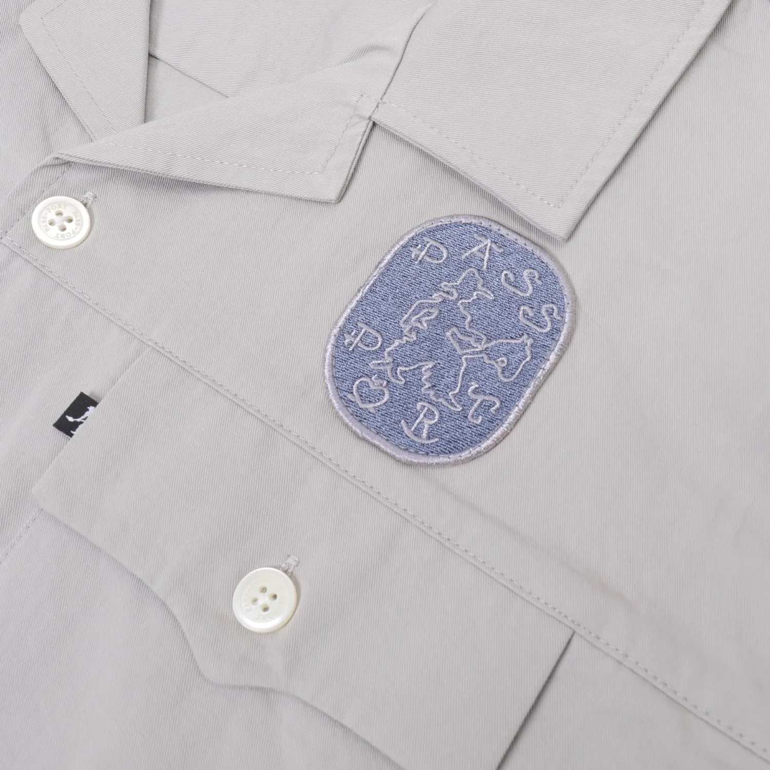 Street Style High-End Fashion Pass~Port Cowpoke Casual Shirt - Silver