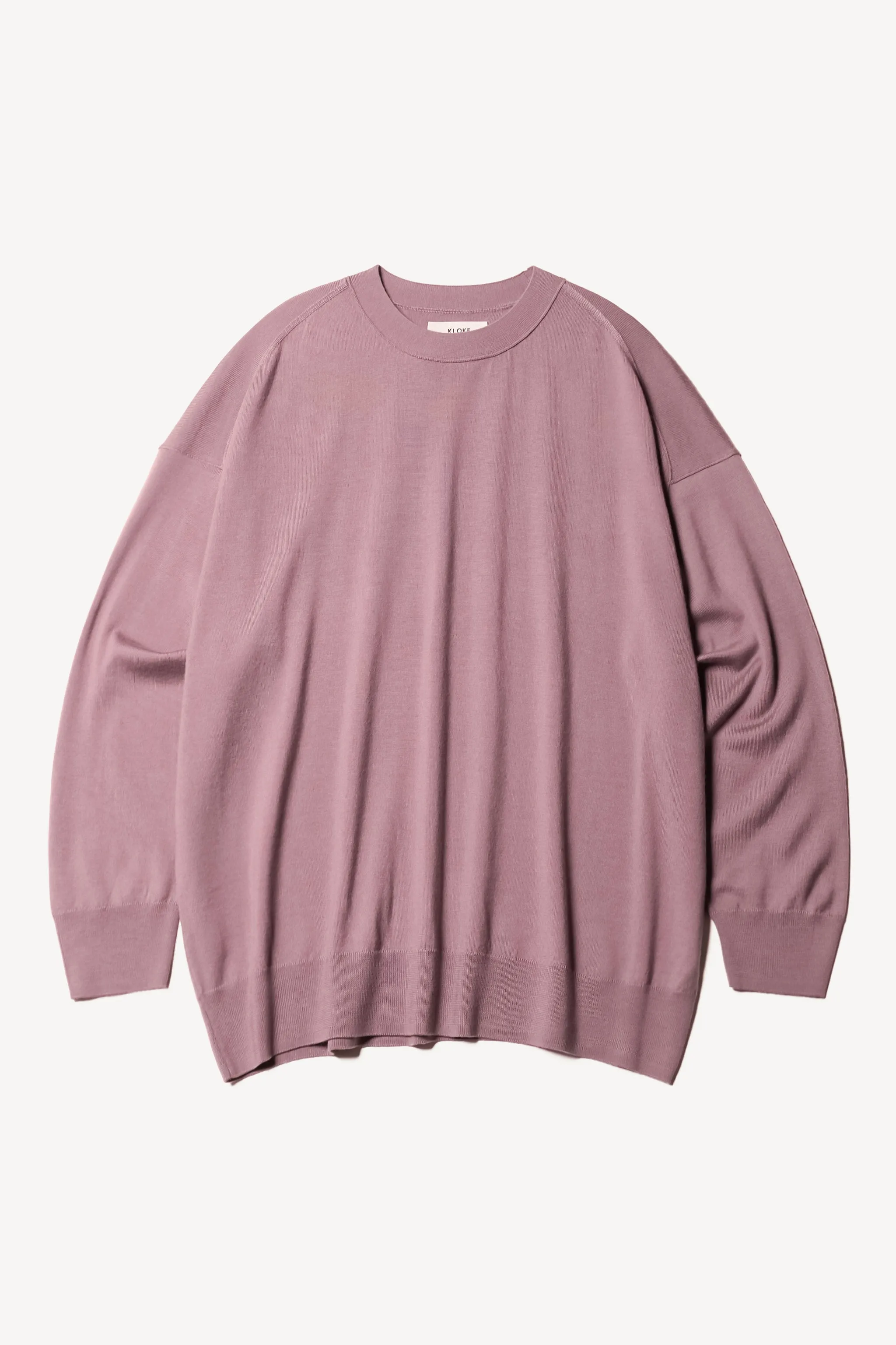Cozy Layer Everyday Pair Pitch Loose Fit Sweater Mauve