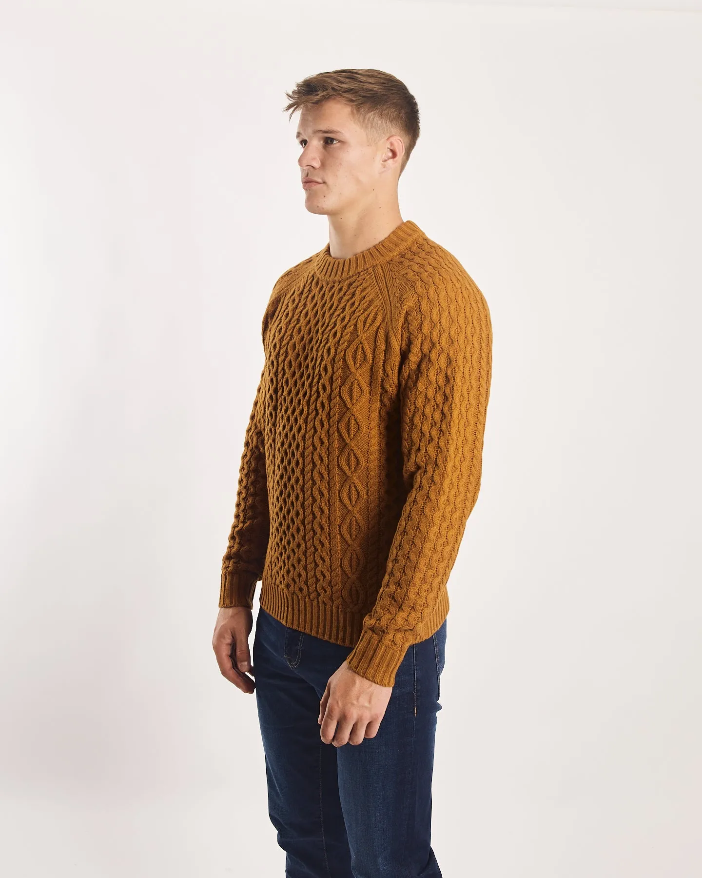 Modern Warmth Vince Cable Sweater Cathay Spice