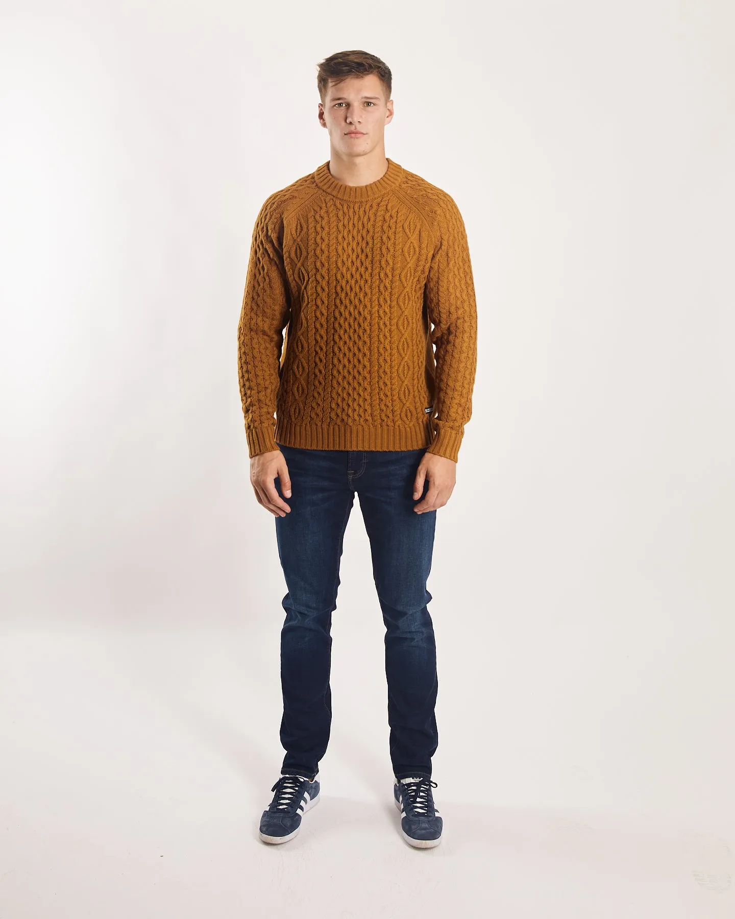 Breathable Yarn Vince Cable Sweater Cathay Spice
