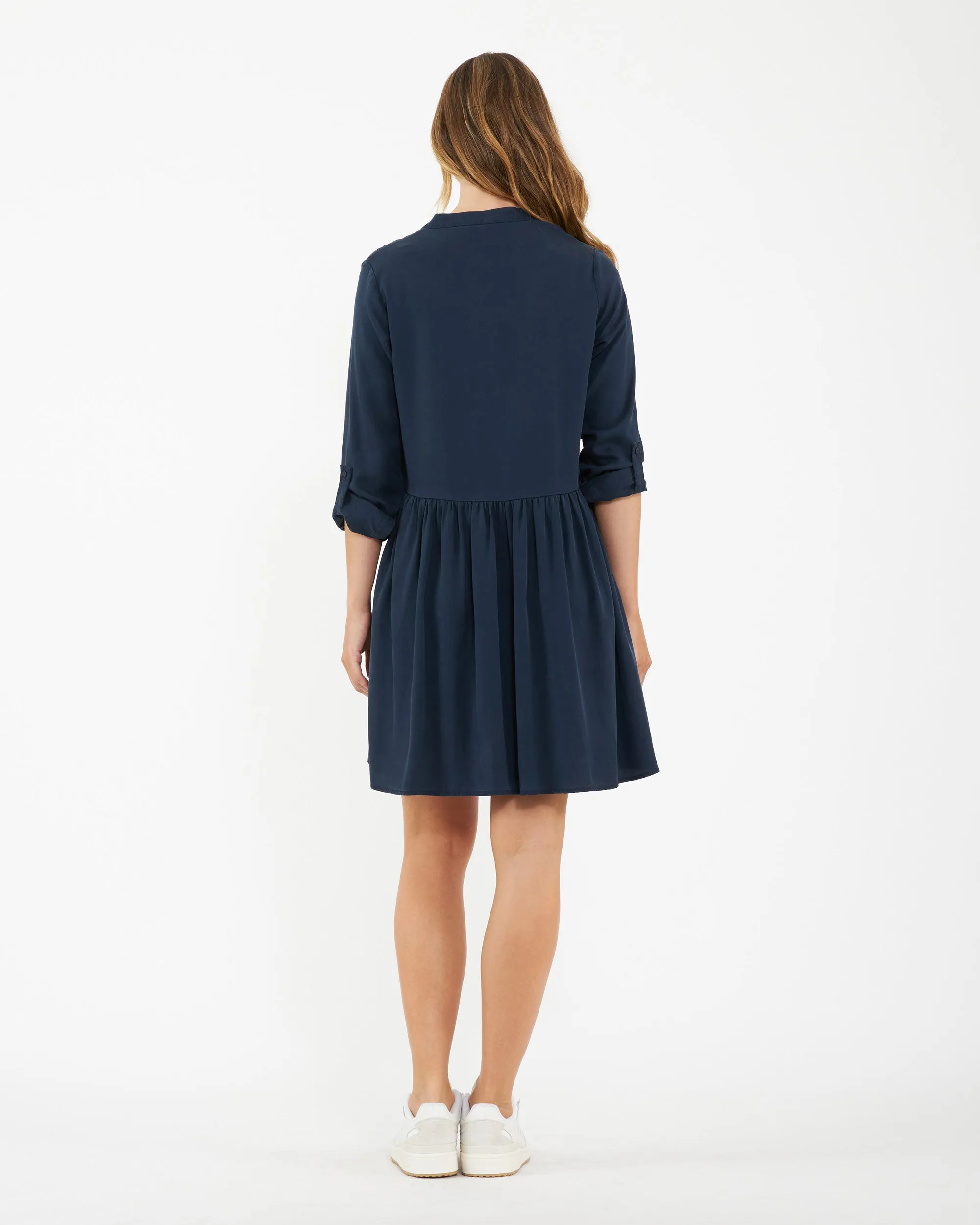 Demi Tencel Dress  Navy Lightweight