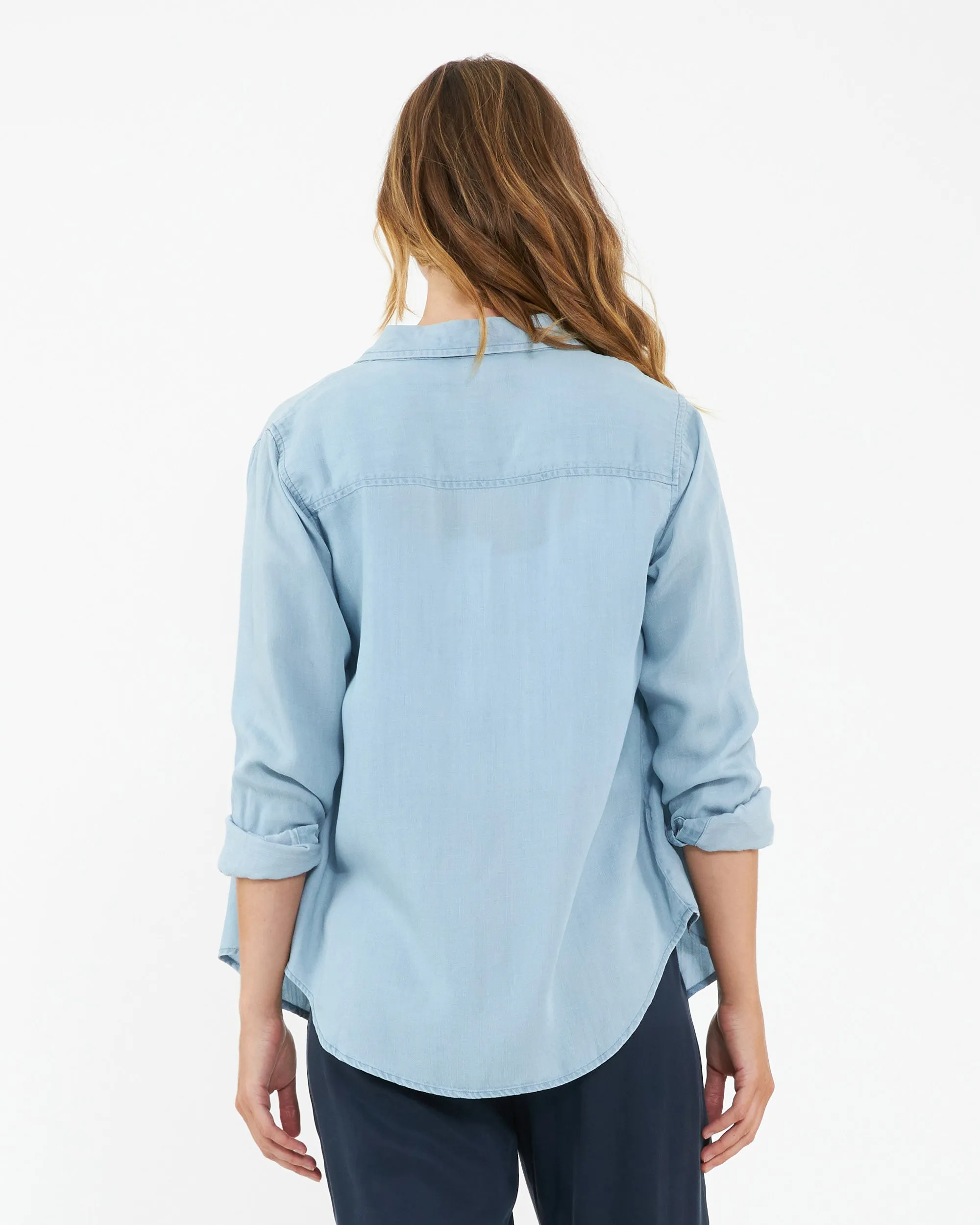 Light Layer Bec Chambray Shirt  Clean Fade