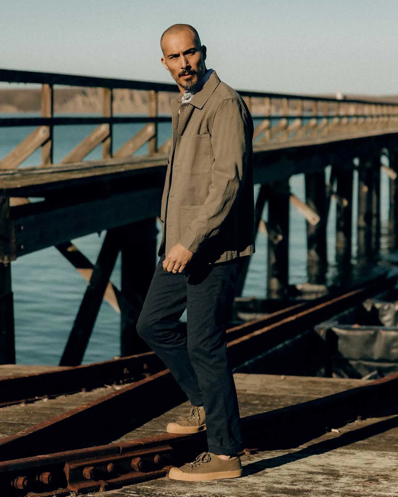 The Democratic Foundation Pant in Organic Navy All Day Wear Comfort