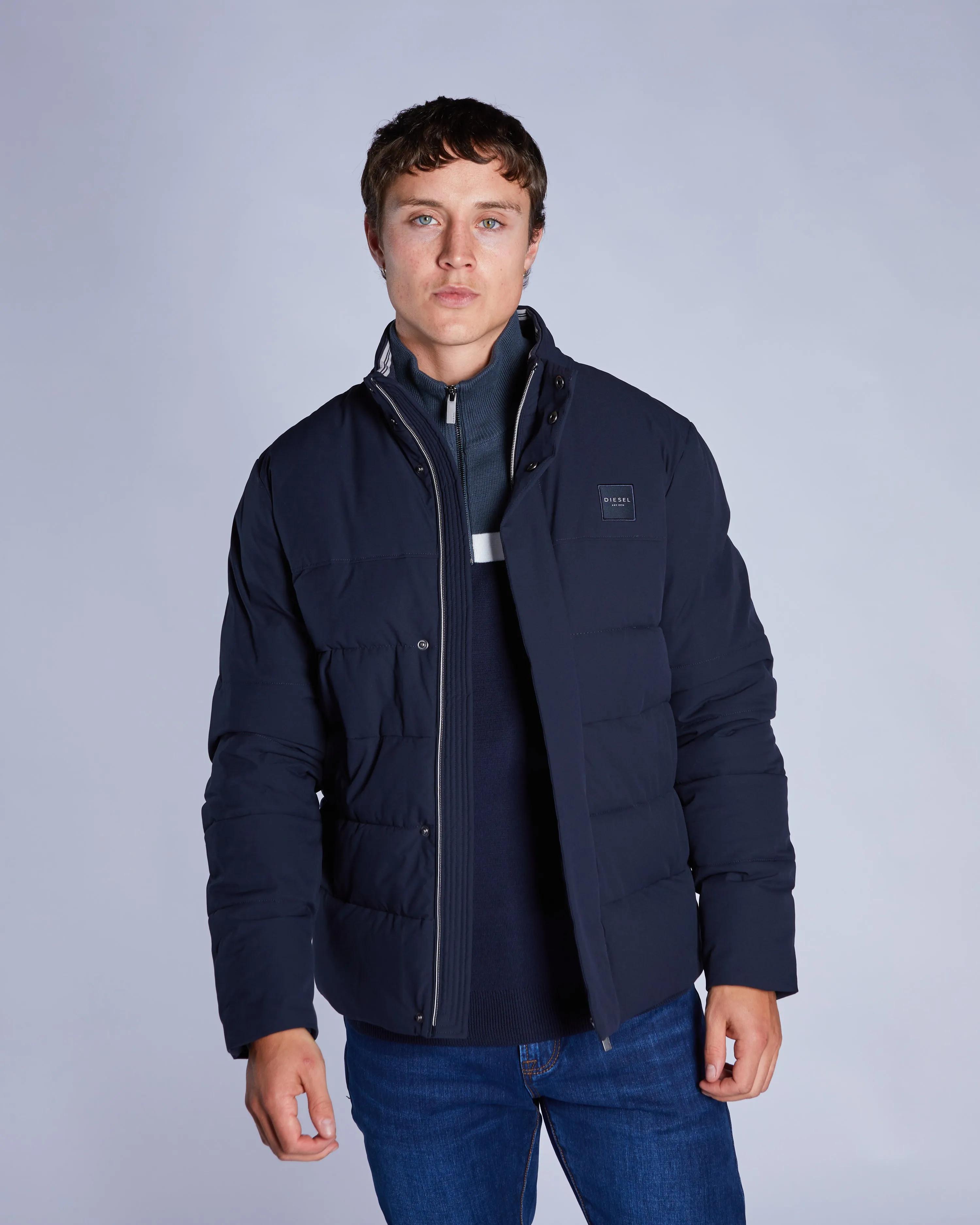 Versatile Design TapedZippers David Jacket Midnight Blue