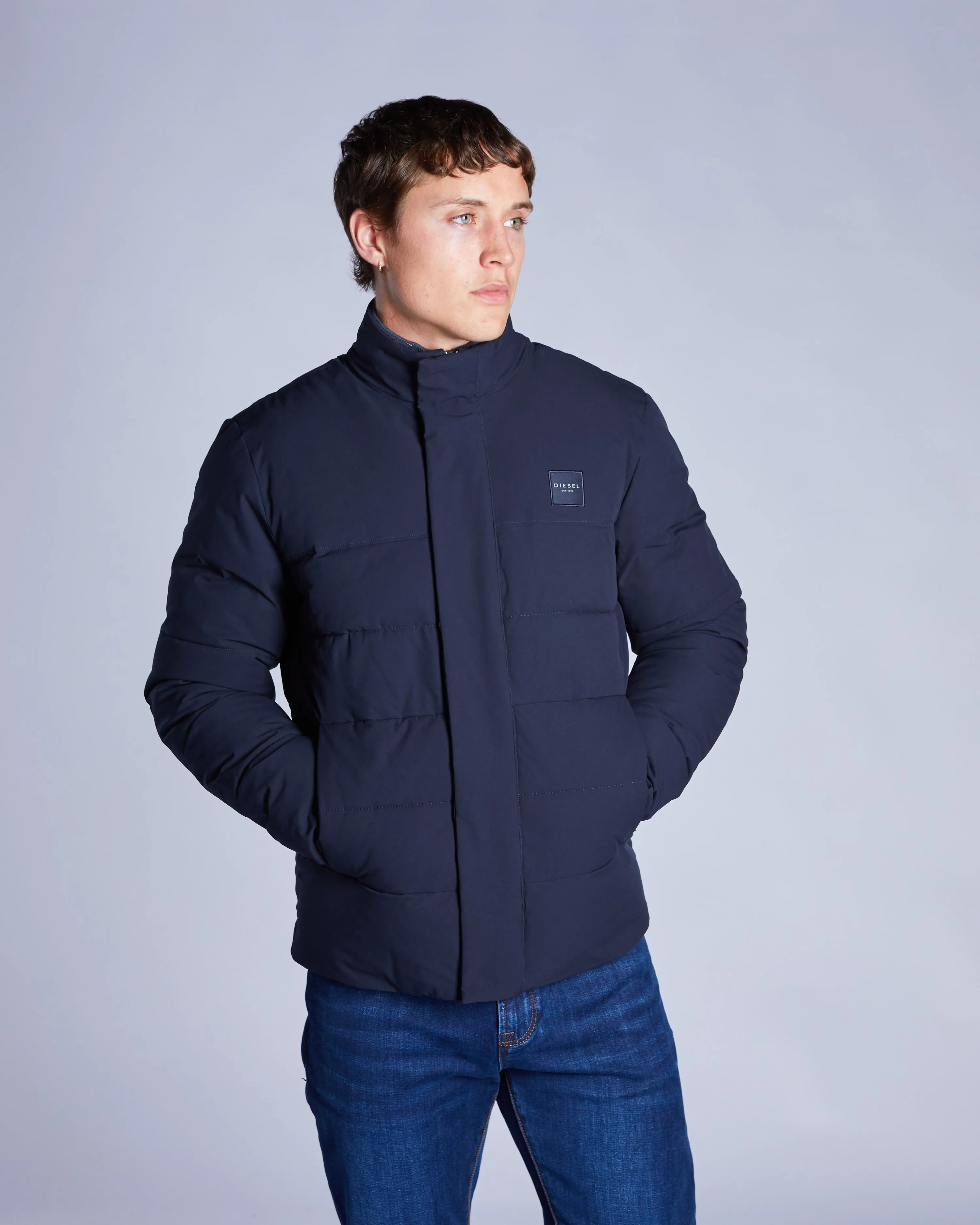David Jacket Midnight Blue Noise Free Zipper