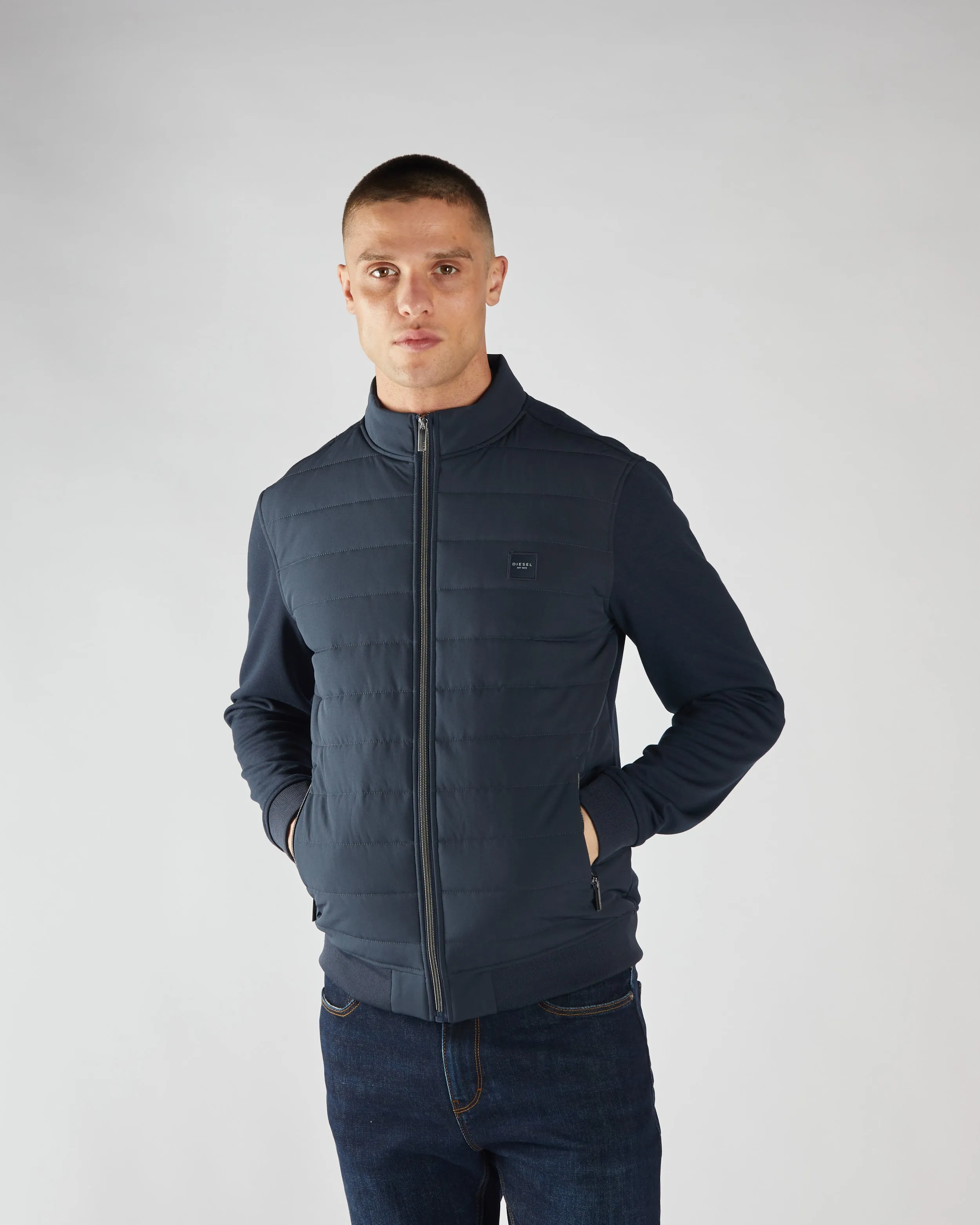 Ralph Jacket Salute Navy Water Resistant Fabric