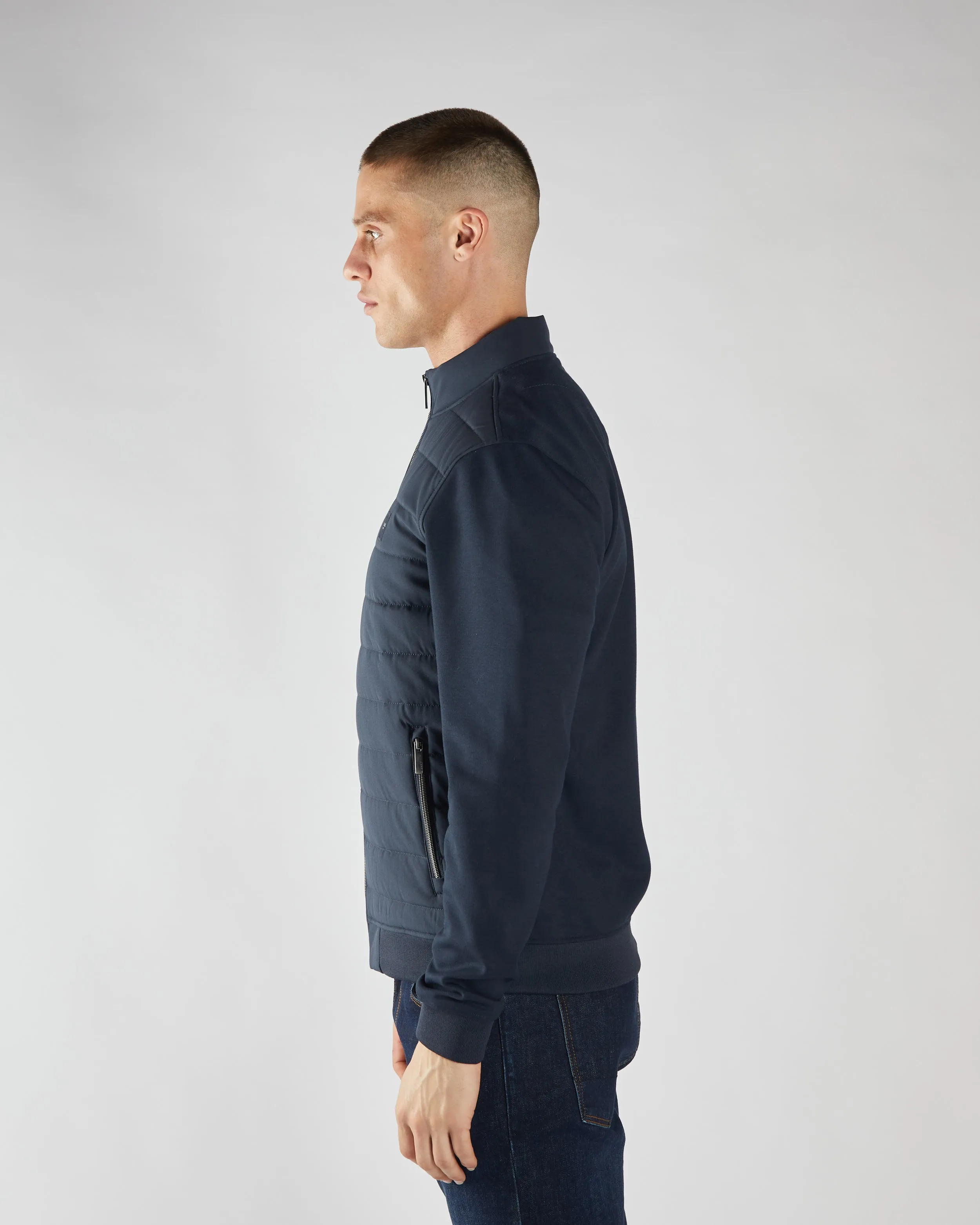 Flex Fit Design Transitional Wear Ralph Jacket Salute Navy