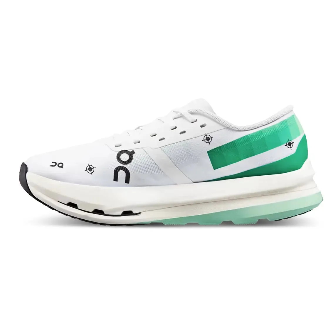 moisture - wicking footwear Womens On Running Cloudboom Echo 3 - Undyed White / Mint