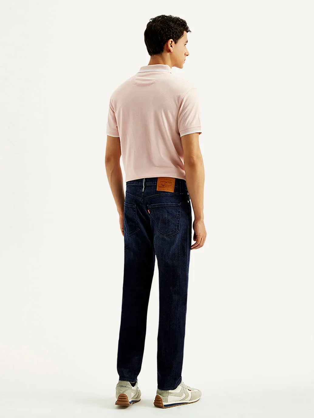 Men's 511 Dark Blue Slim Fit Mid Rise Selvedge Jeans light feel