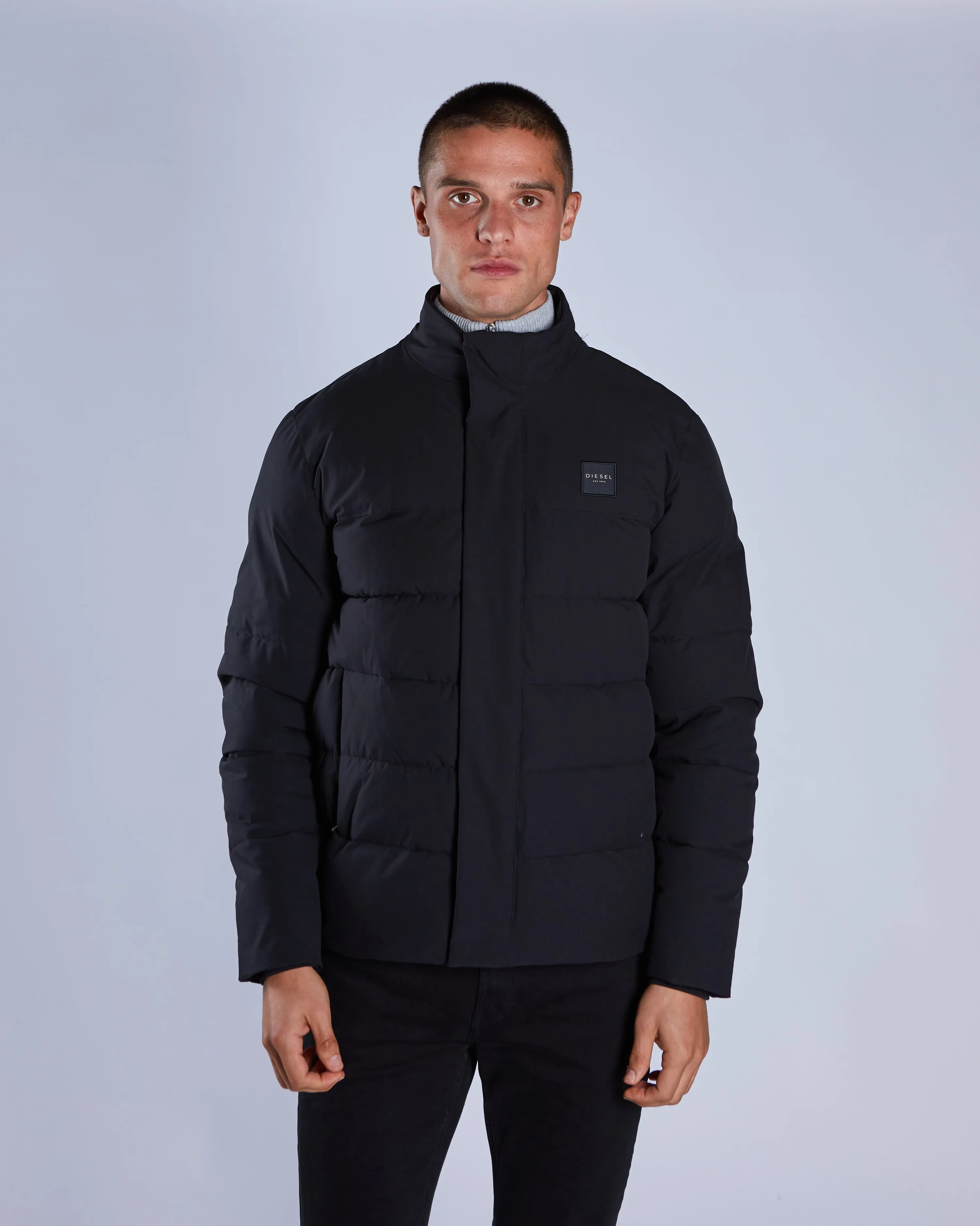 David Jacket Tar Matte Surface Texture