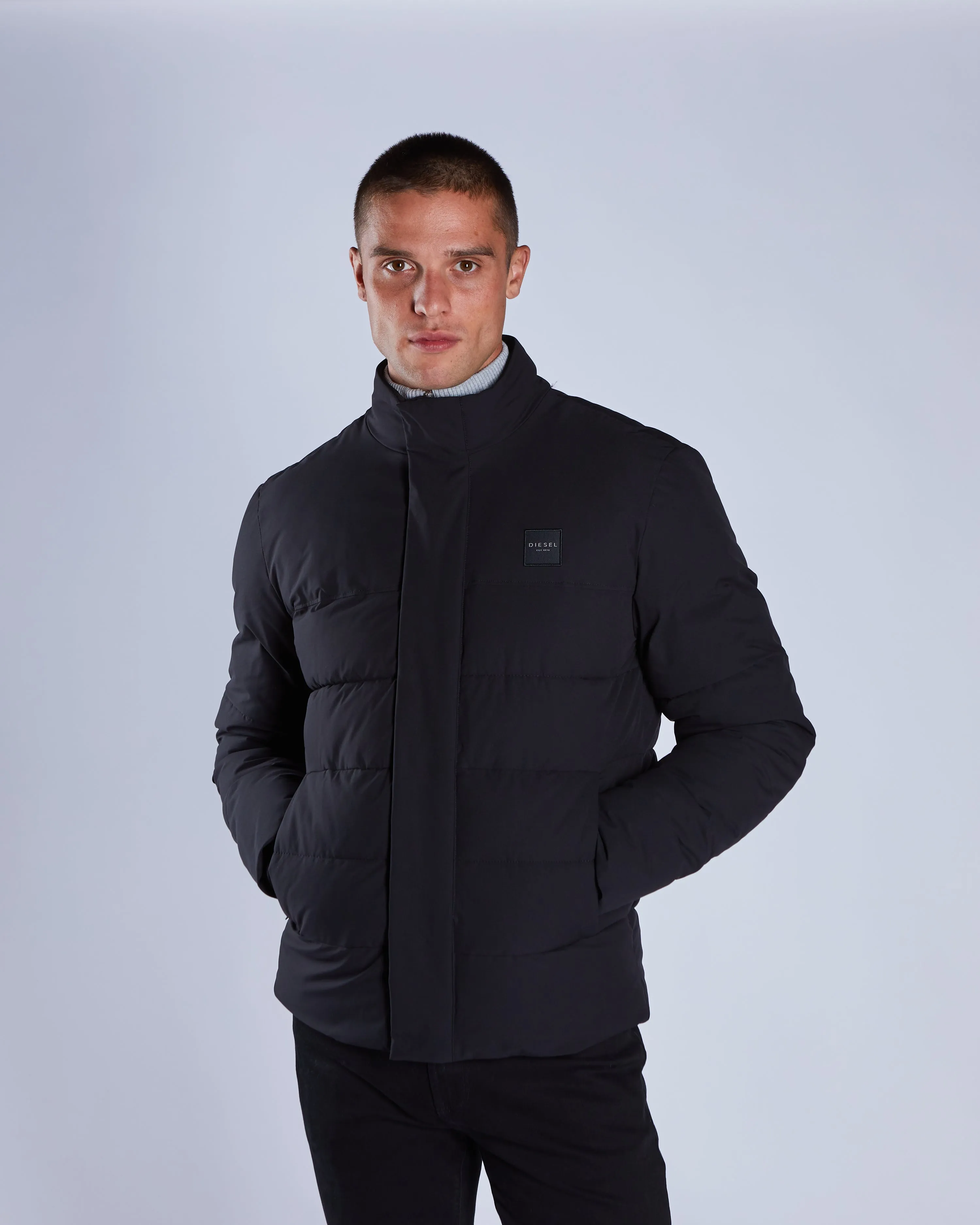 Adjustable Cuff Design Stretch Panels David Jacket Tar