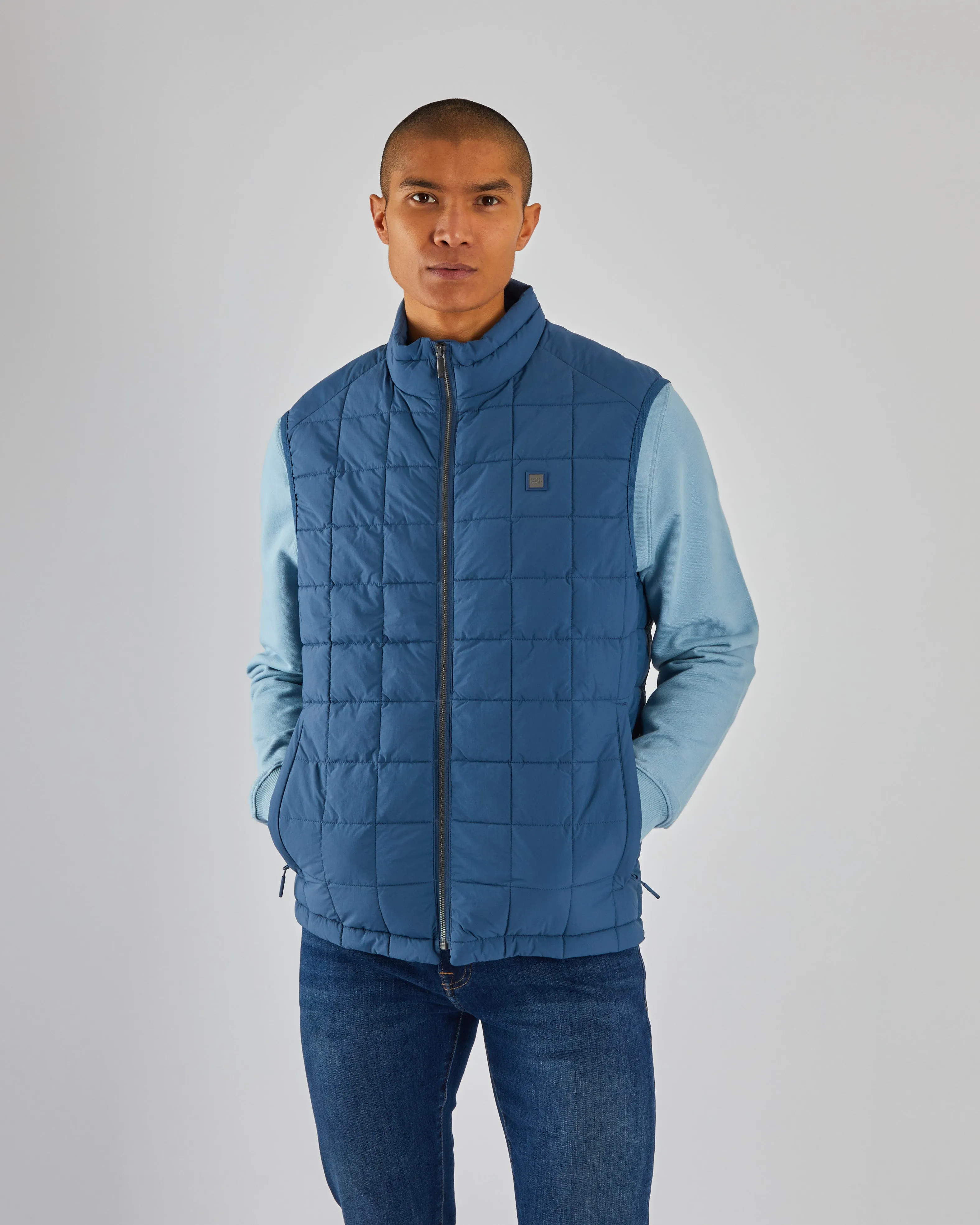 Water resistant coating Tech Use Joe Gilet Indigo Navy