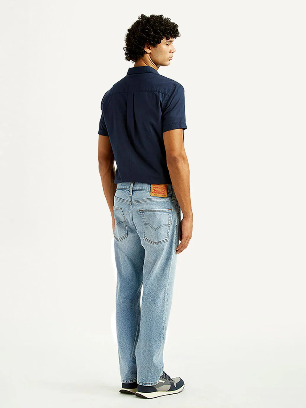 Men's 513 Light Indigo Slim Straight Fit Mid Rise Jeans Office Casual Work Meeting Weekend Style Streetwear Fan