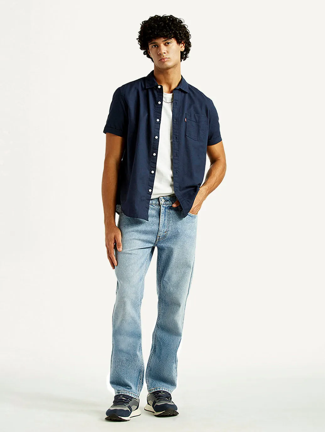 Comfy Streetwear Fan Music Event Men's 513 Light Indigo Slim Straight Fit Mid Rise Jeans