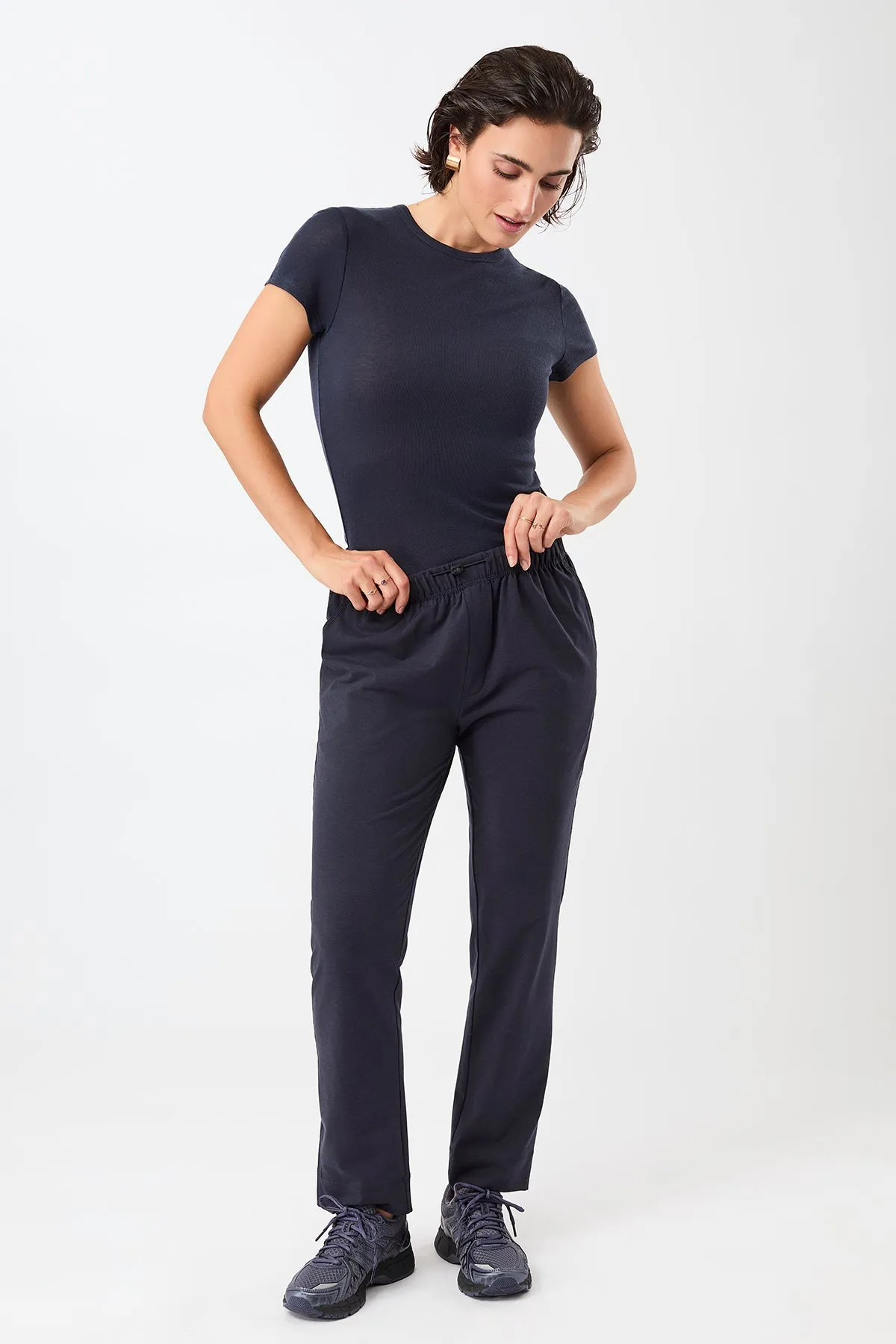 Slim Waist Relaxed Fit Pant - Night Sky