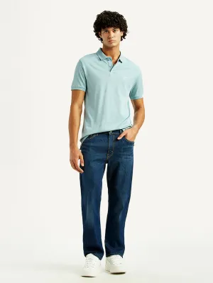 Men's 513 Dark Indigo Slim Straight Fit Mid Rise Jeans Four Way Stretch Fabric