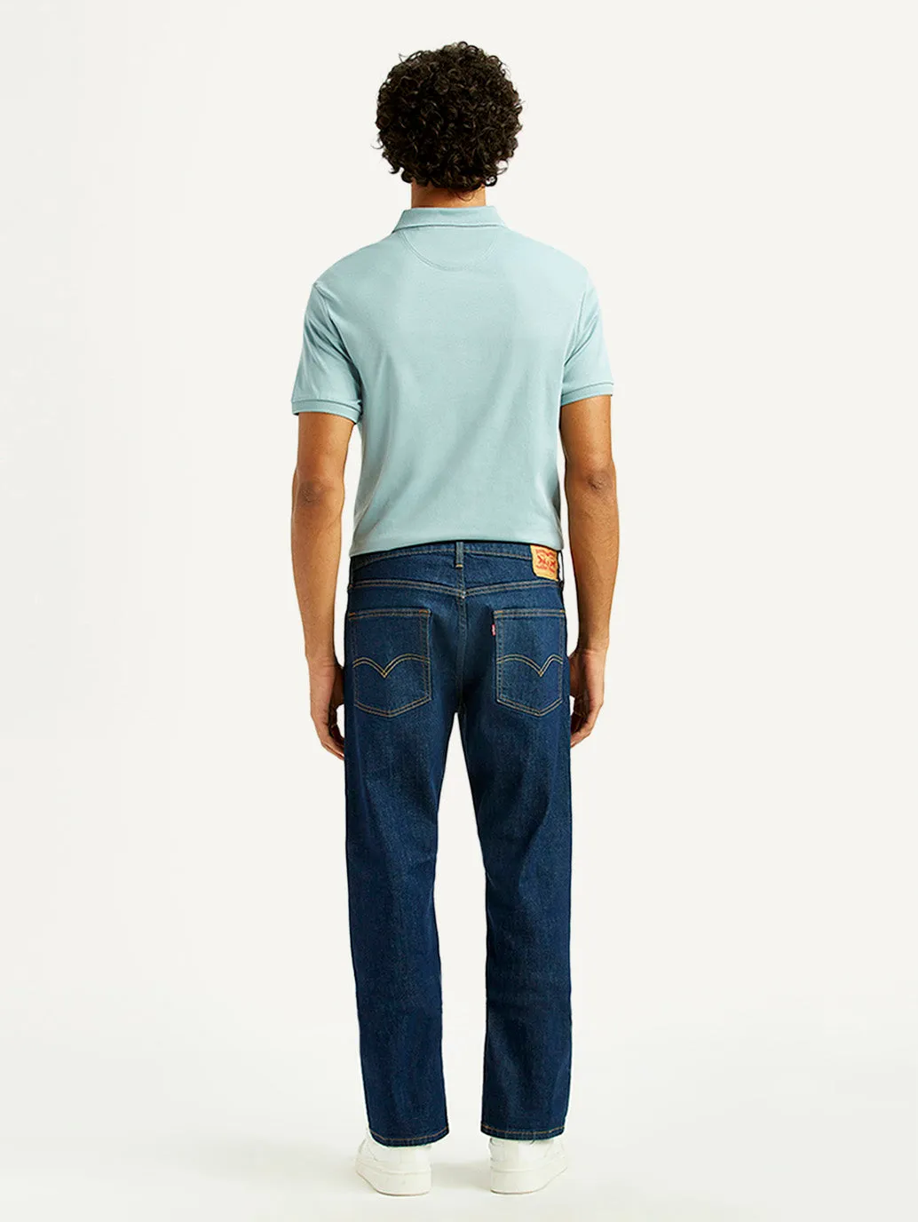 Men's 513 Dark Indigo Slim Straight Fit Mid Rise Jeans school outfit Lockstitch Construction