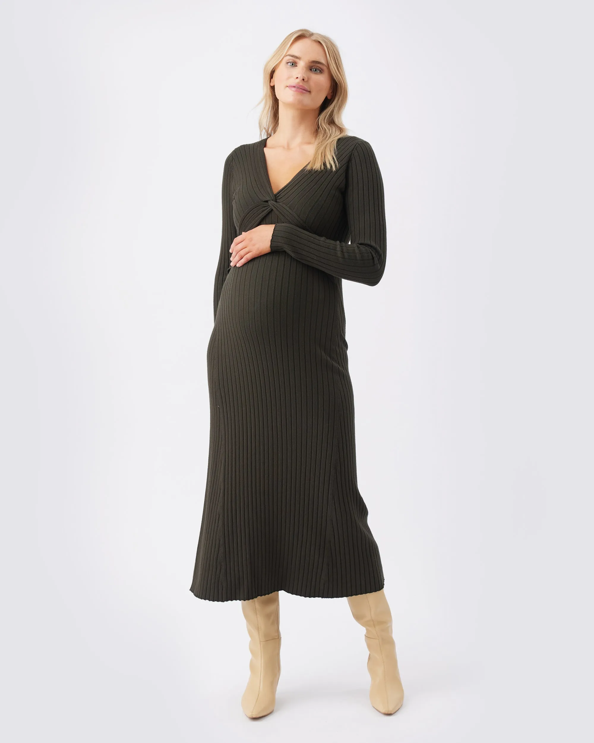 Remi Knit Nursing Dress  Ivy High Waist Ultra Soft